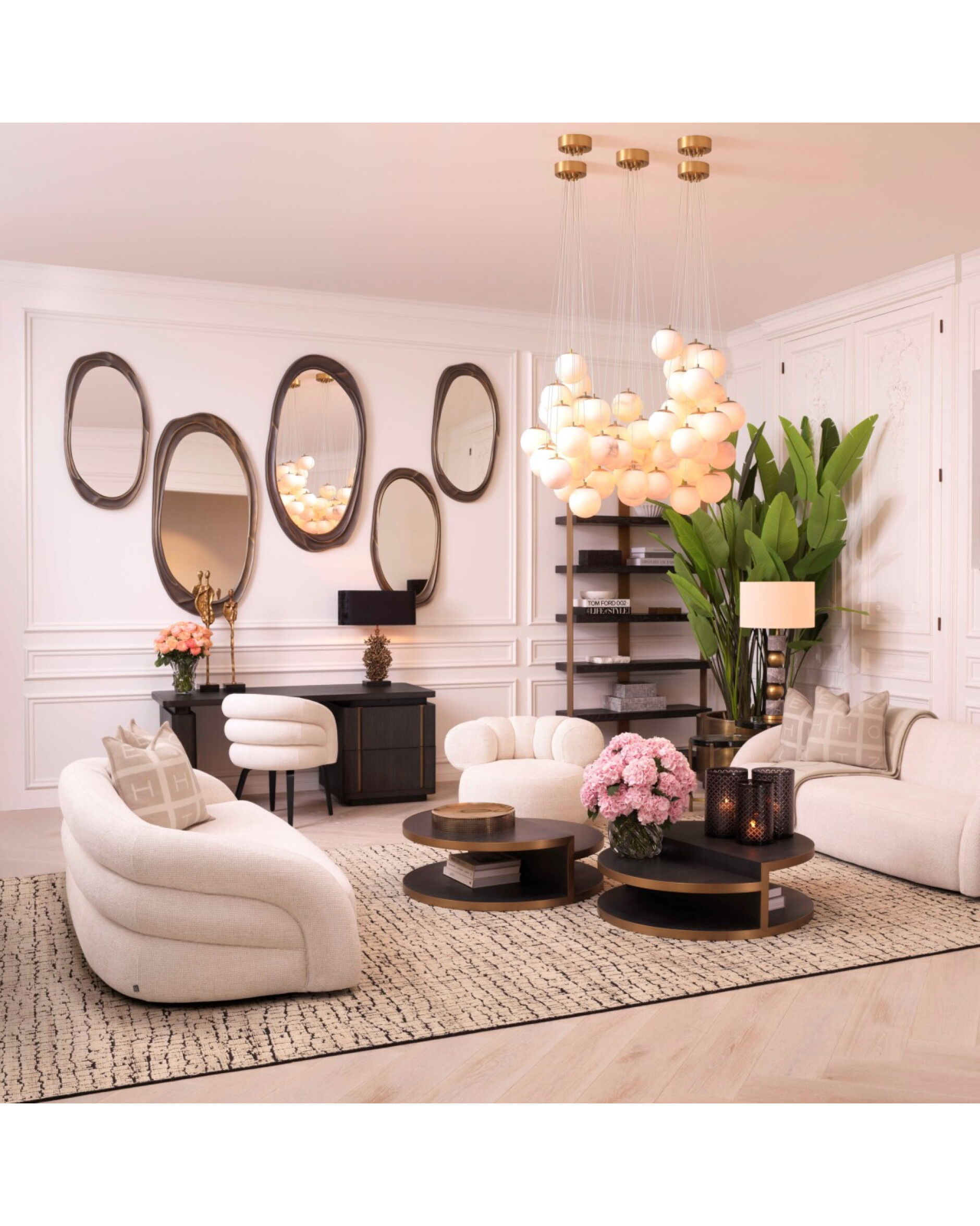 Corallo bordslampa antik mässing