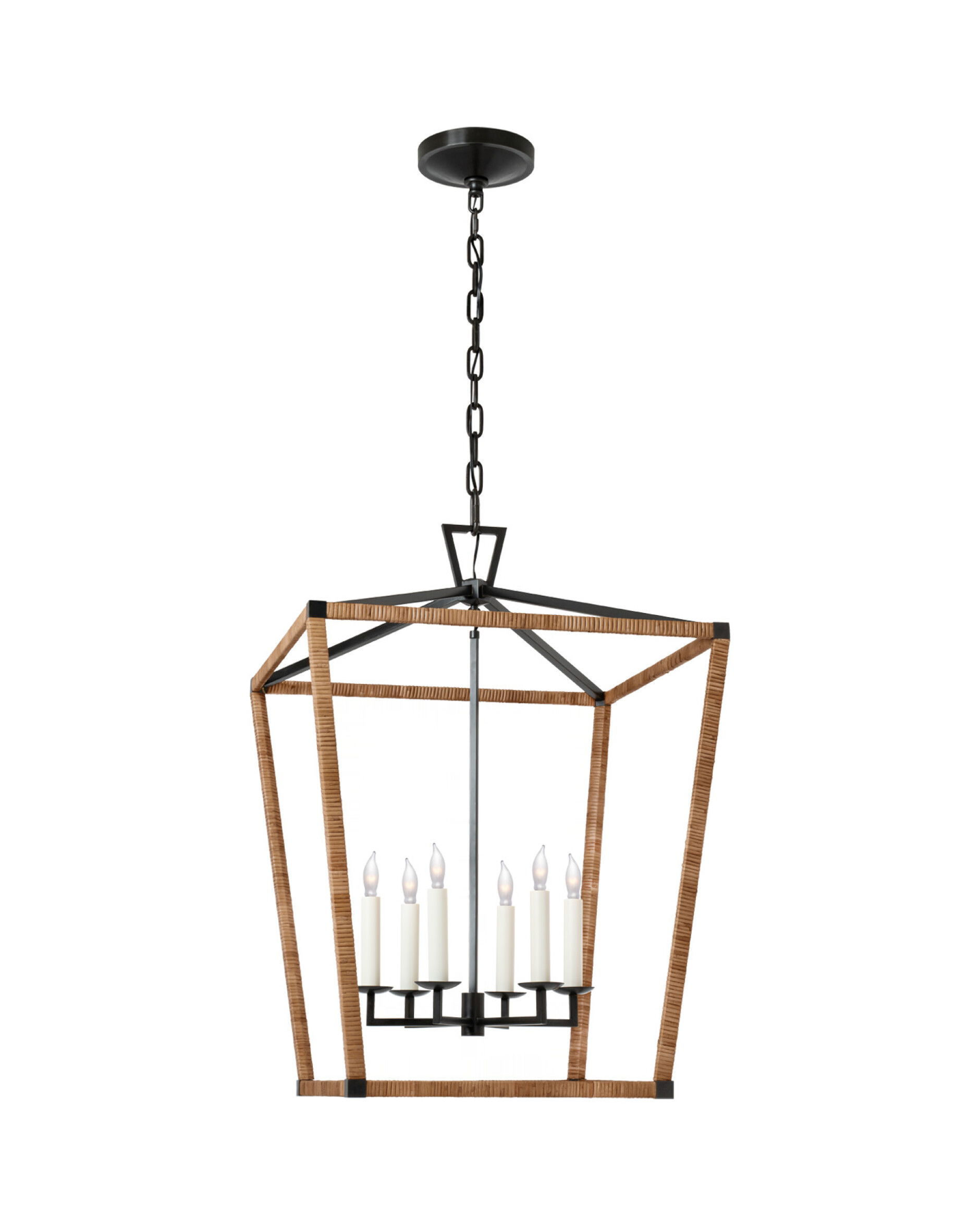 Darlana wrapped taklampa aged iron L