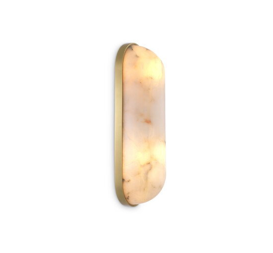 Sumo vägglampa mässing