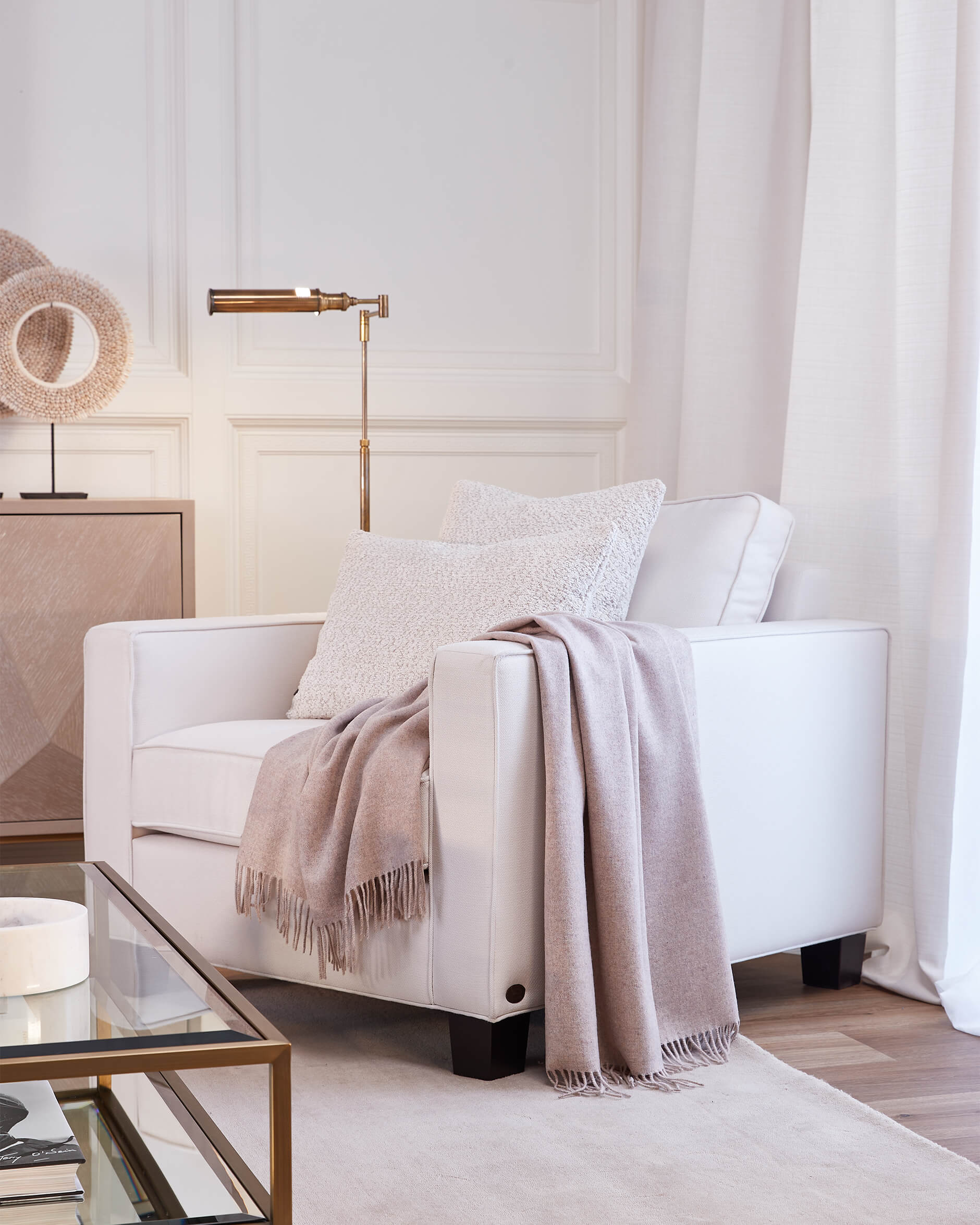 Plaza fåtölj off-white