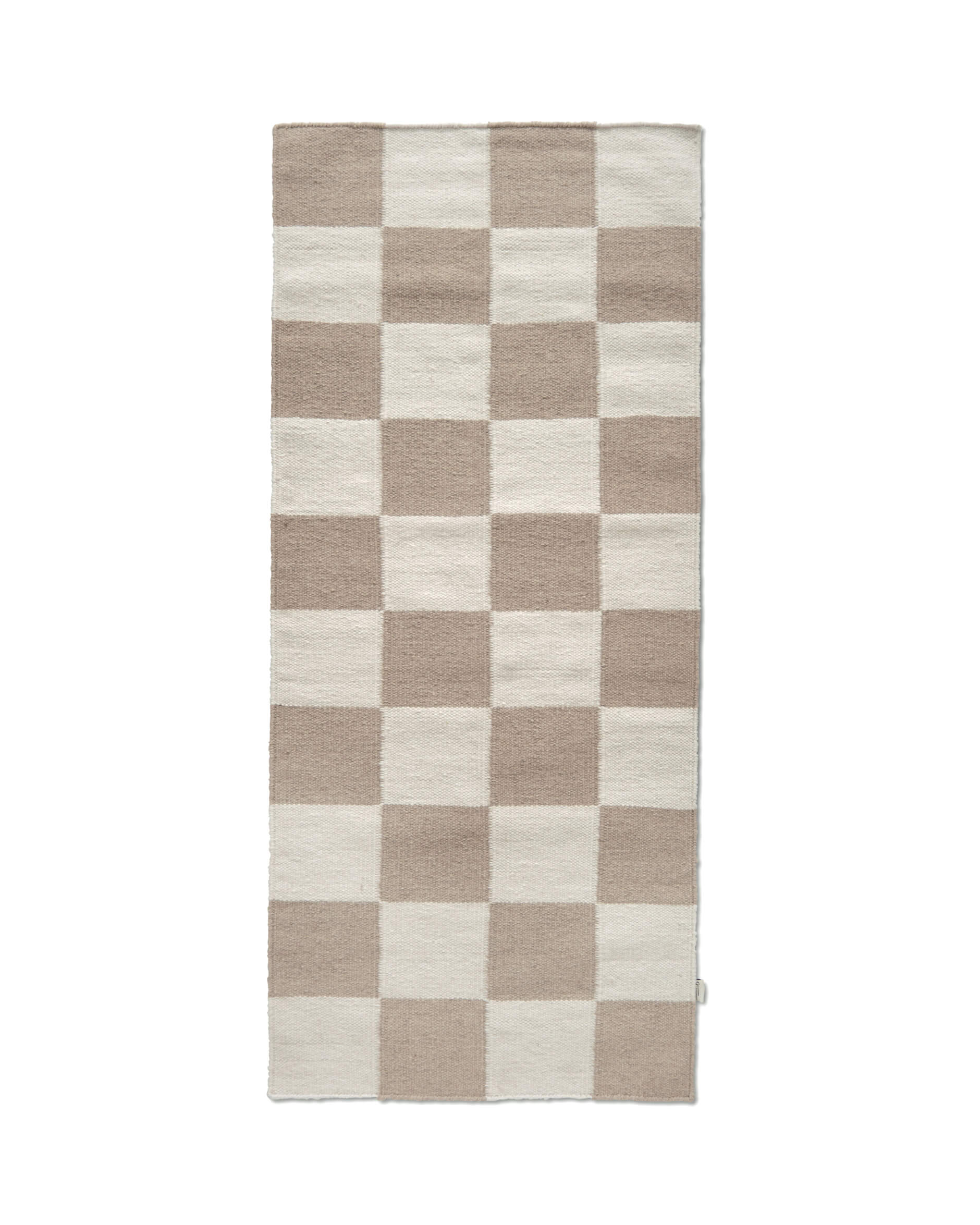 Square Rug White/Natural