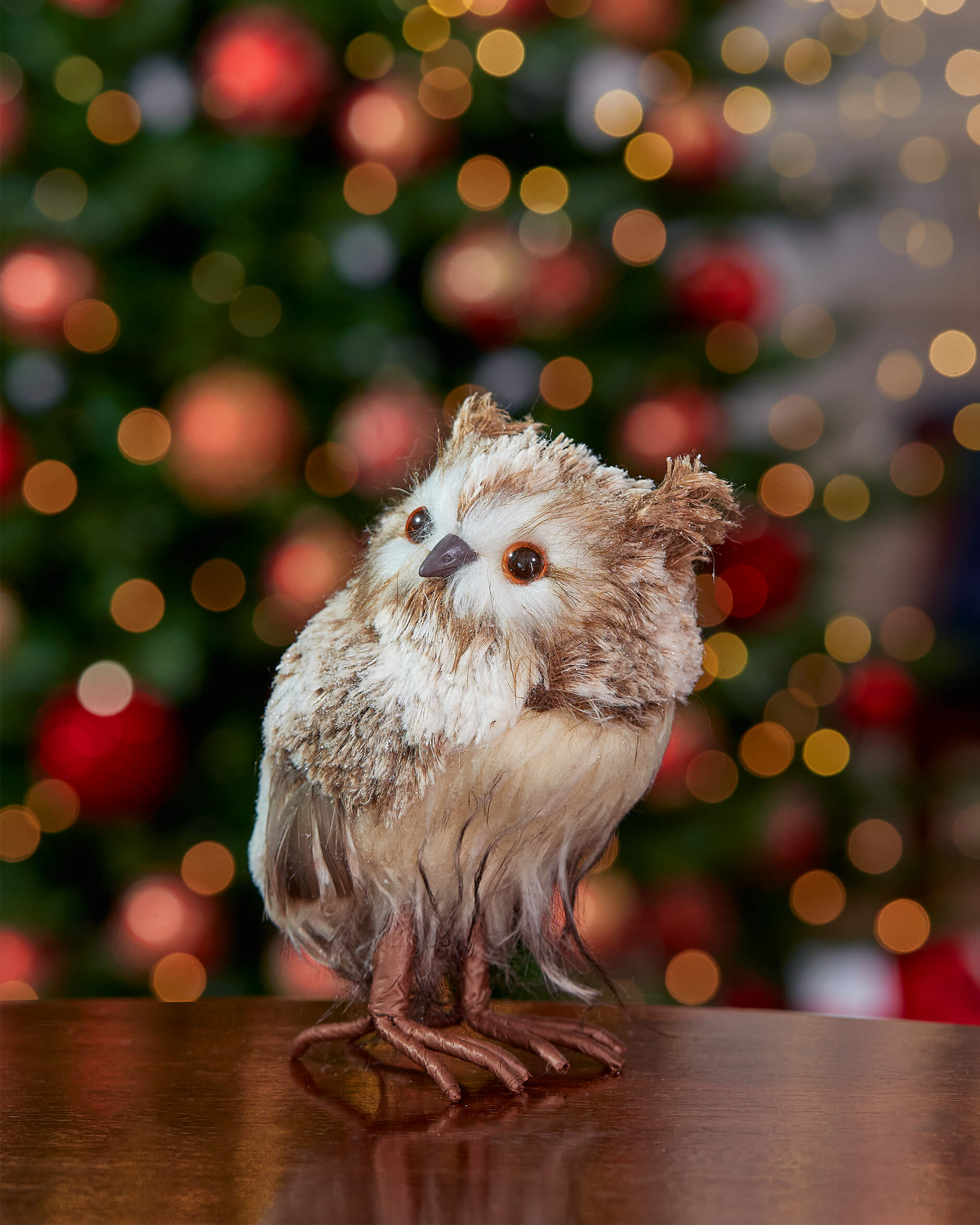 Minerva uggla juldekoration brun/vit