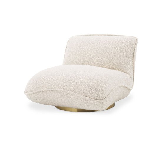 Bouclé Cream - Relax Chair Mauritius Light Grey