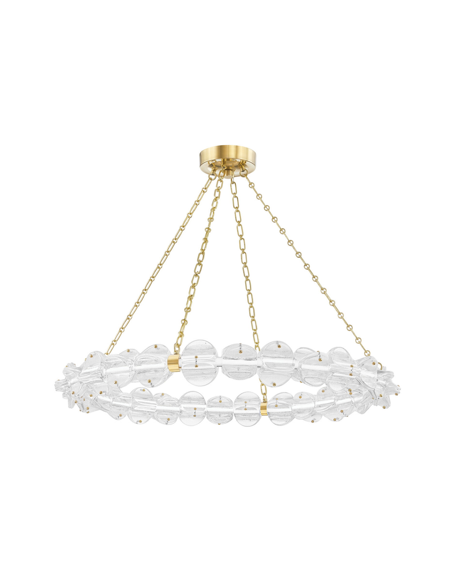 Lindley Chandelier Aged Brass