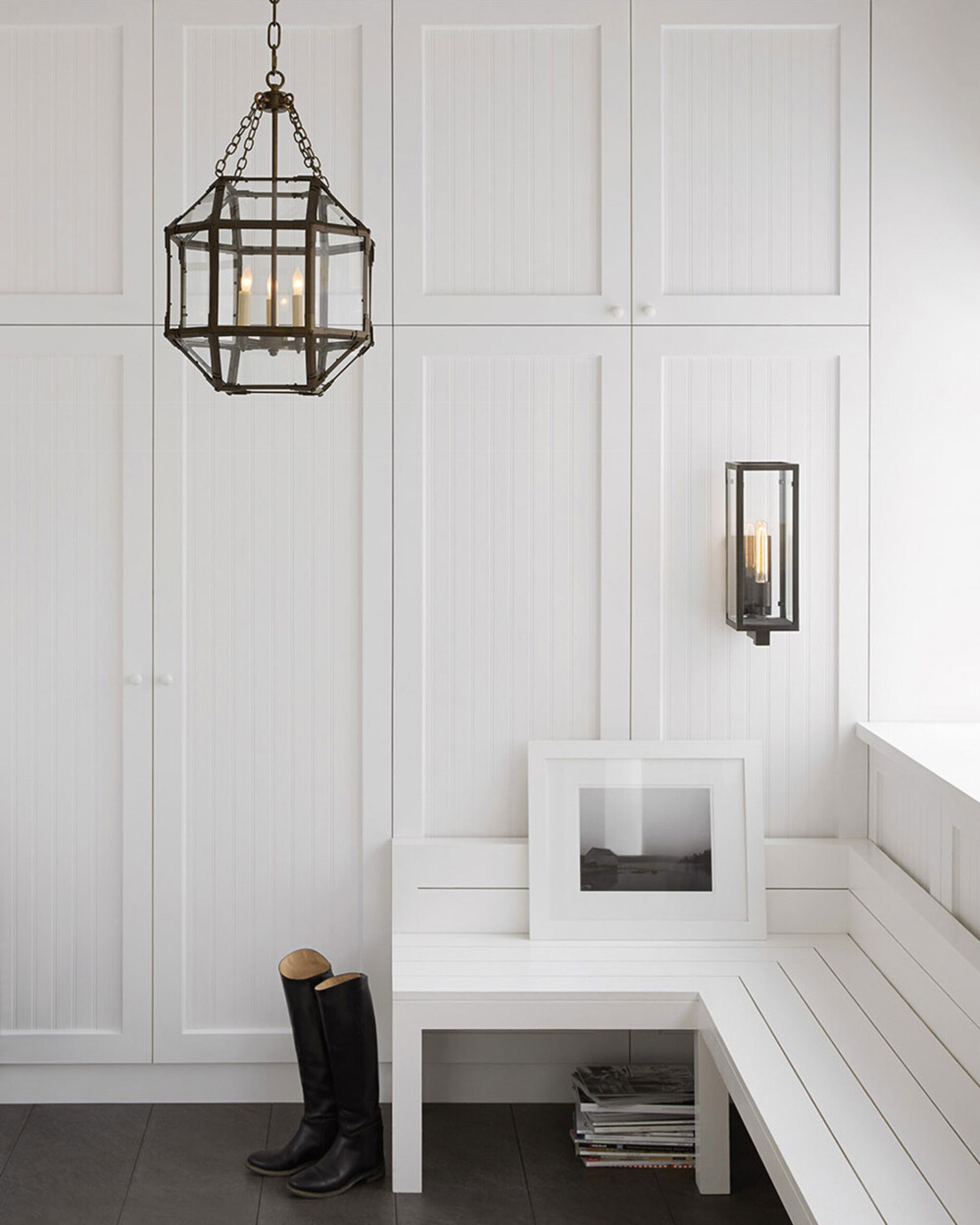 Fresno Framed vägglampa utomhus svart