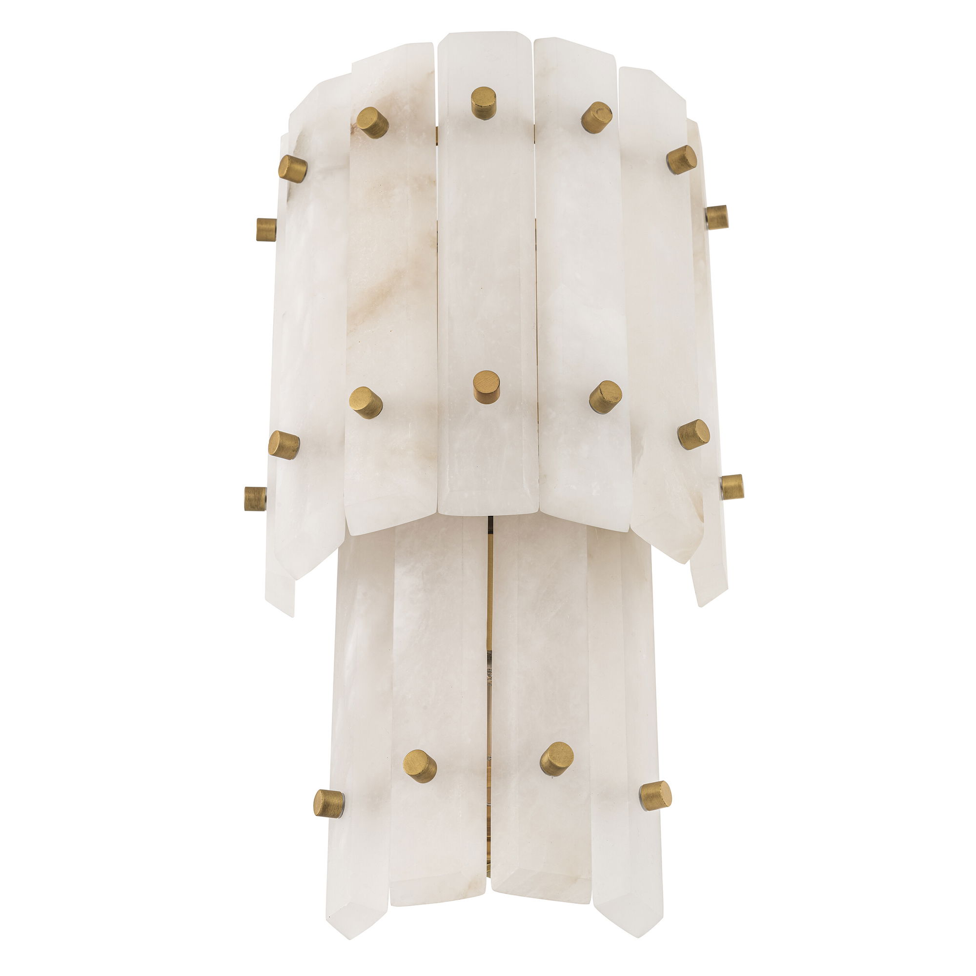 Blason vägglampa antik mässing dubbel