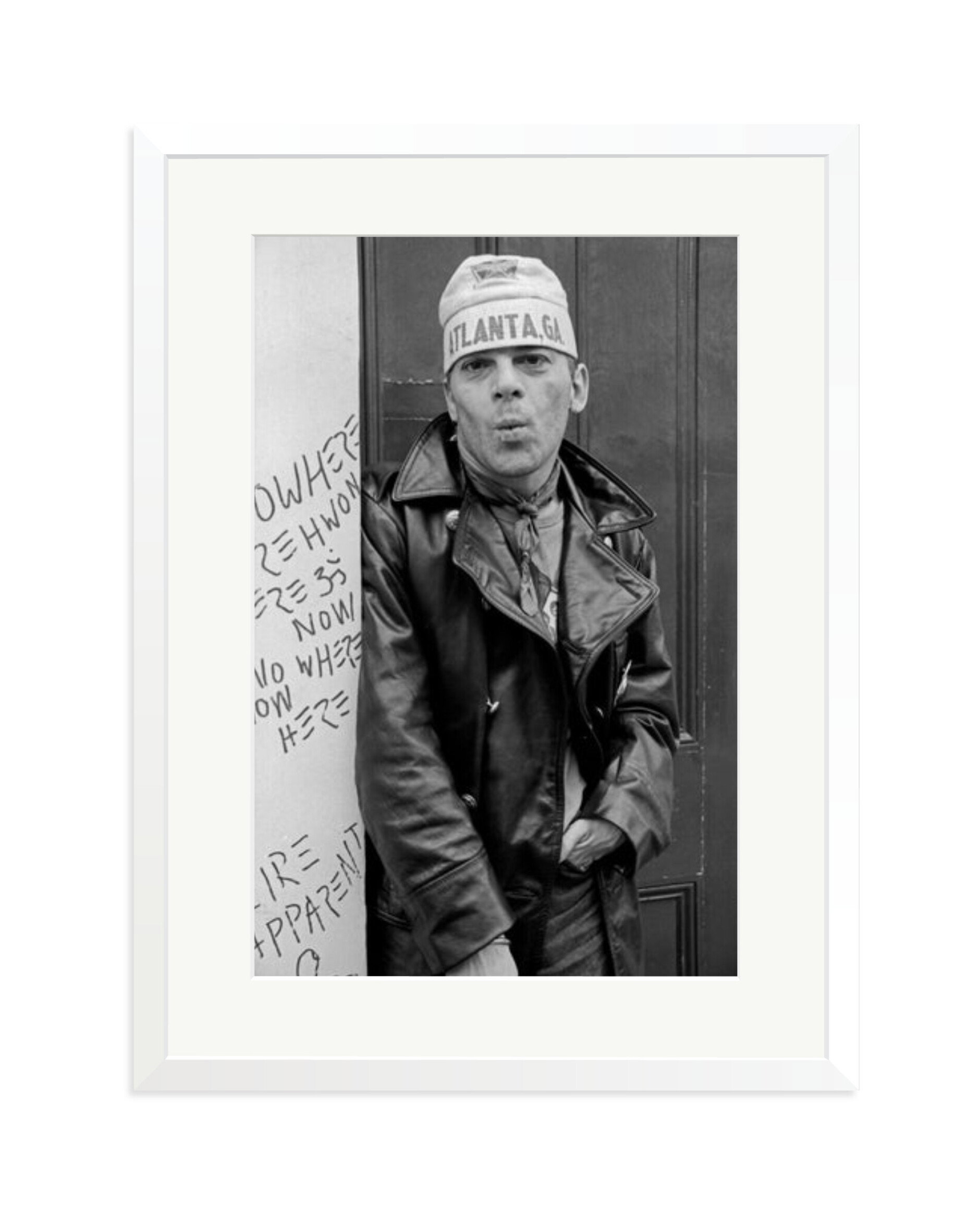 Ian Dury Outside Stiff Records 1978 London White / XL