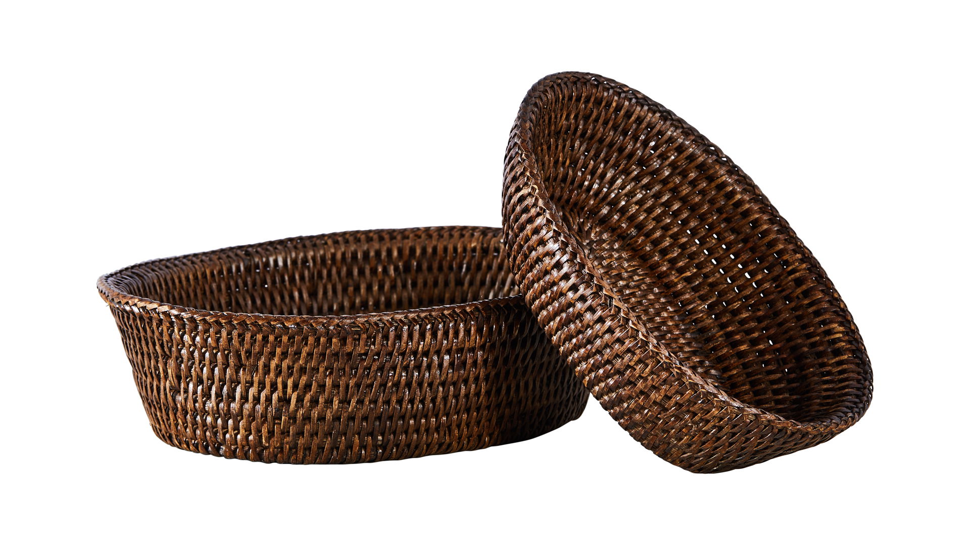 Cognac Brotkorb Rattan