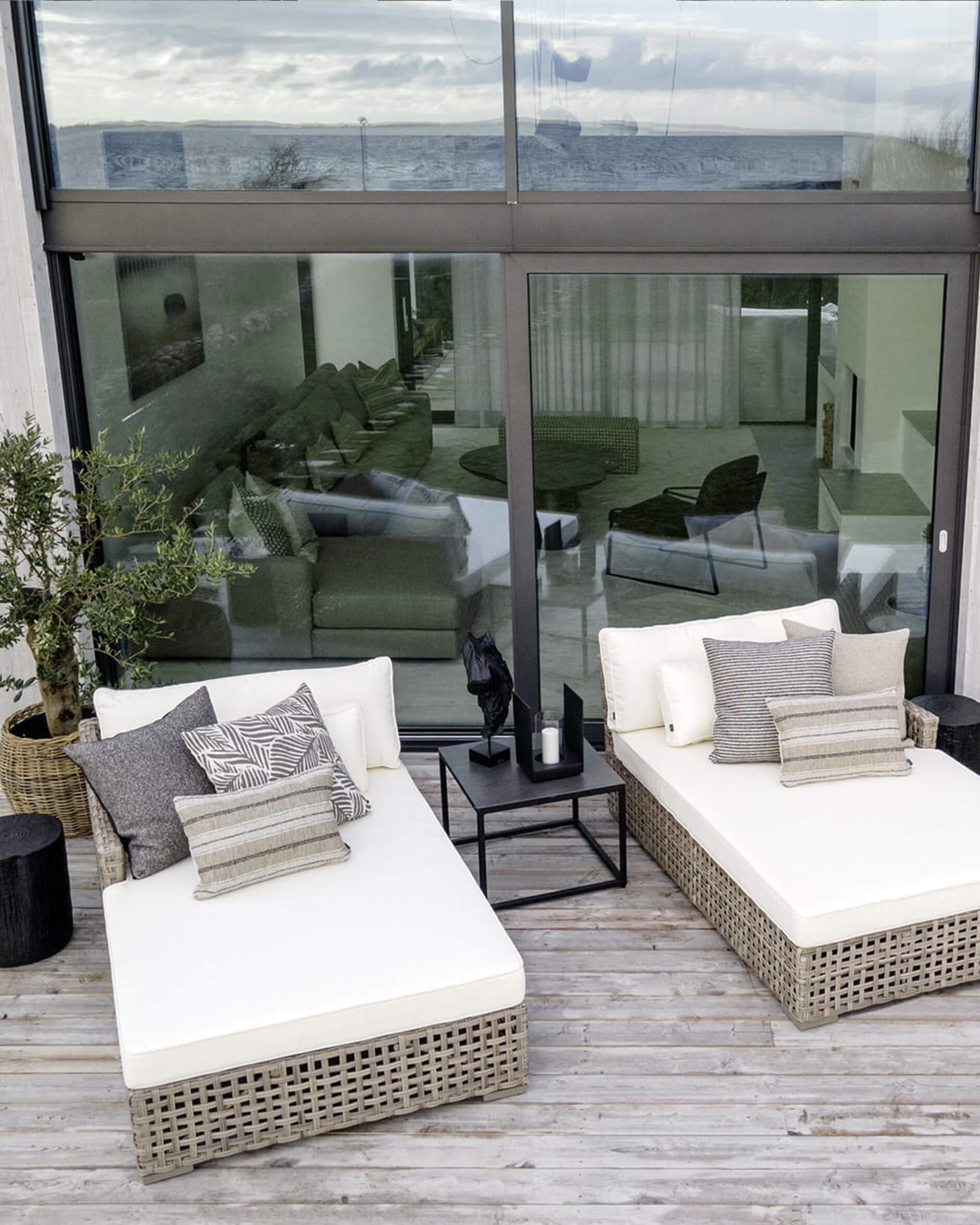 Nomad leaf kuddfodral linne