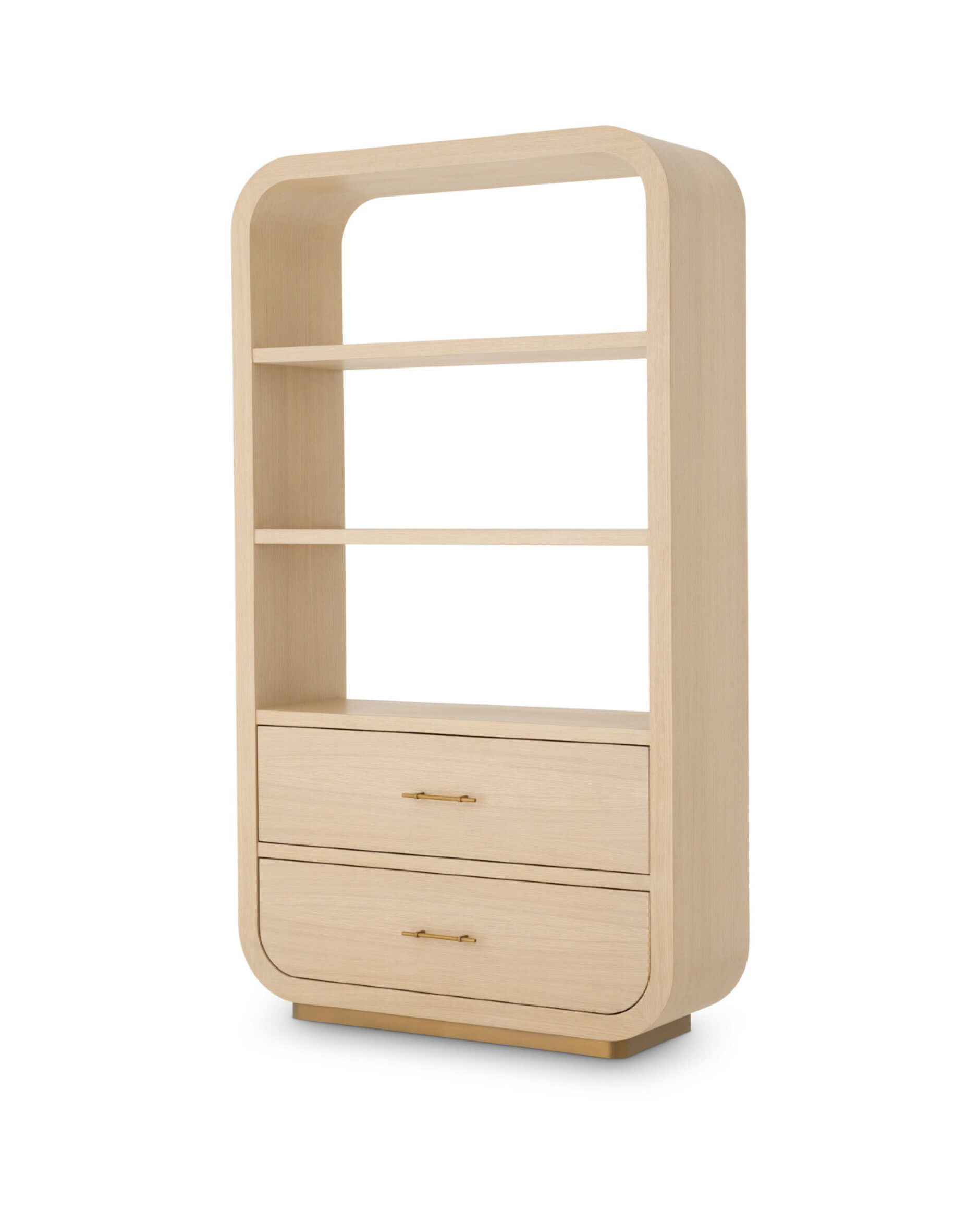 Quinton-Bücherregal, natürliches Eichenfurnier