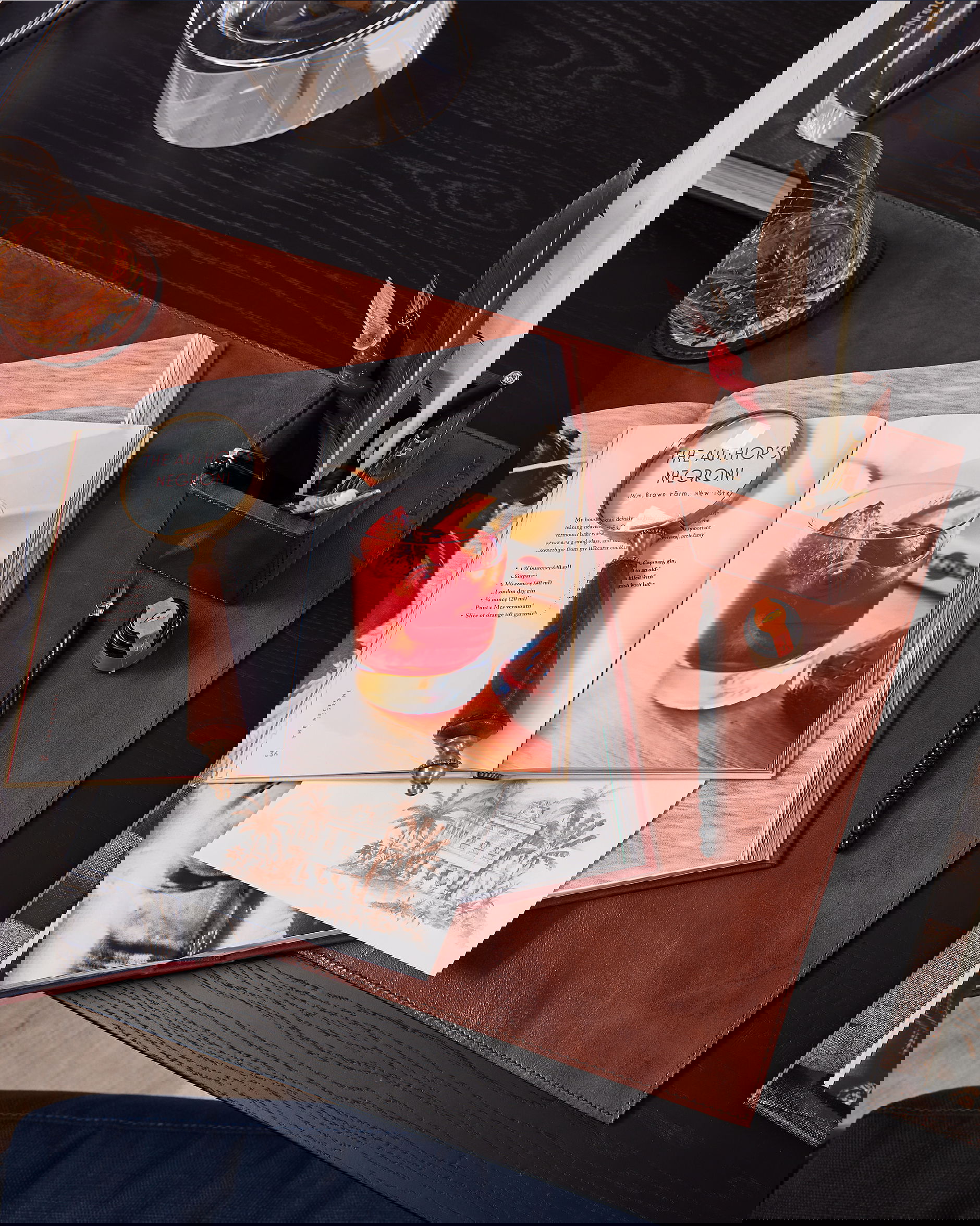 Kensington pennställ läder