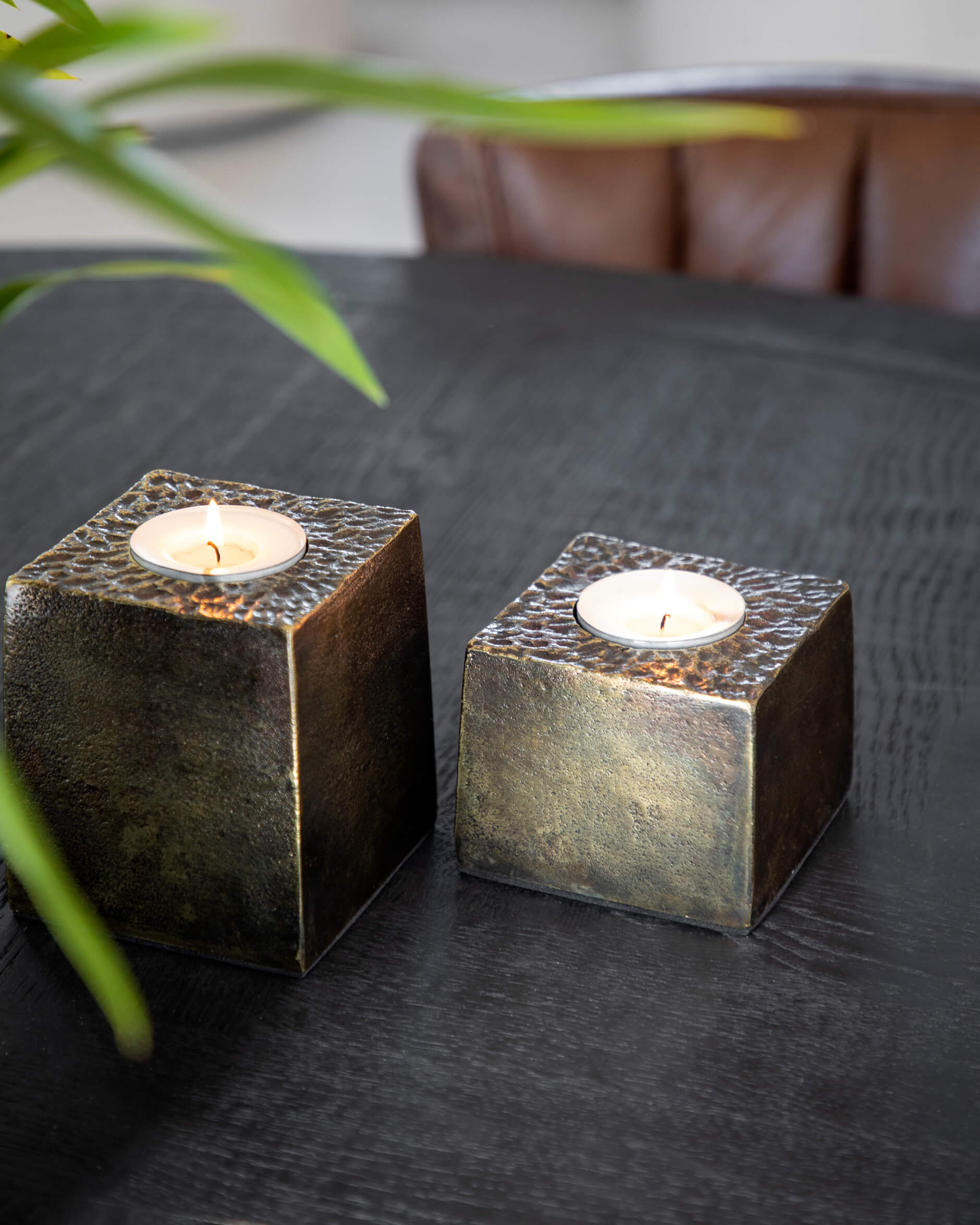 Tealight ljushållare mässing OUTLET