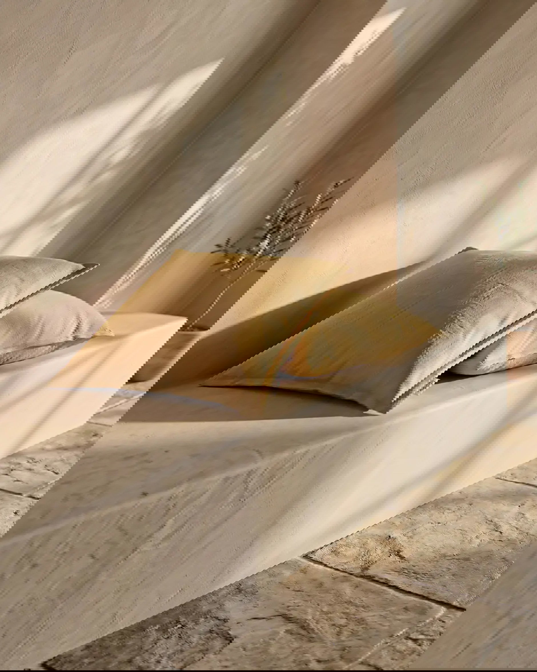 Classic Linen cushion cover ochre