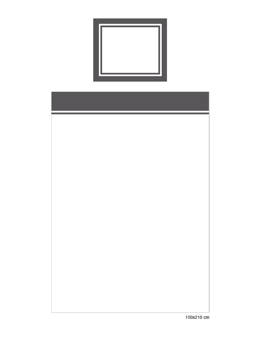 Belgravia påslakan vit/grå