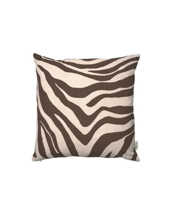 Savannah pudebetræk brun/off-white