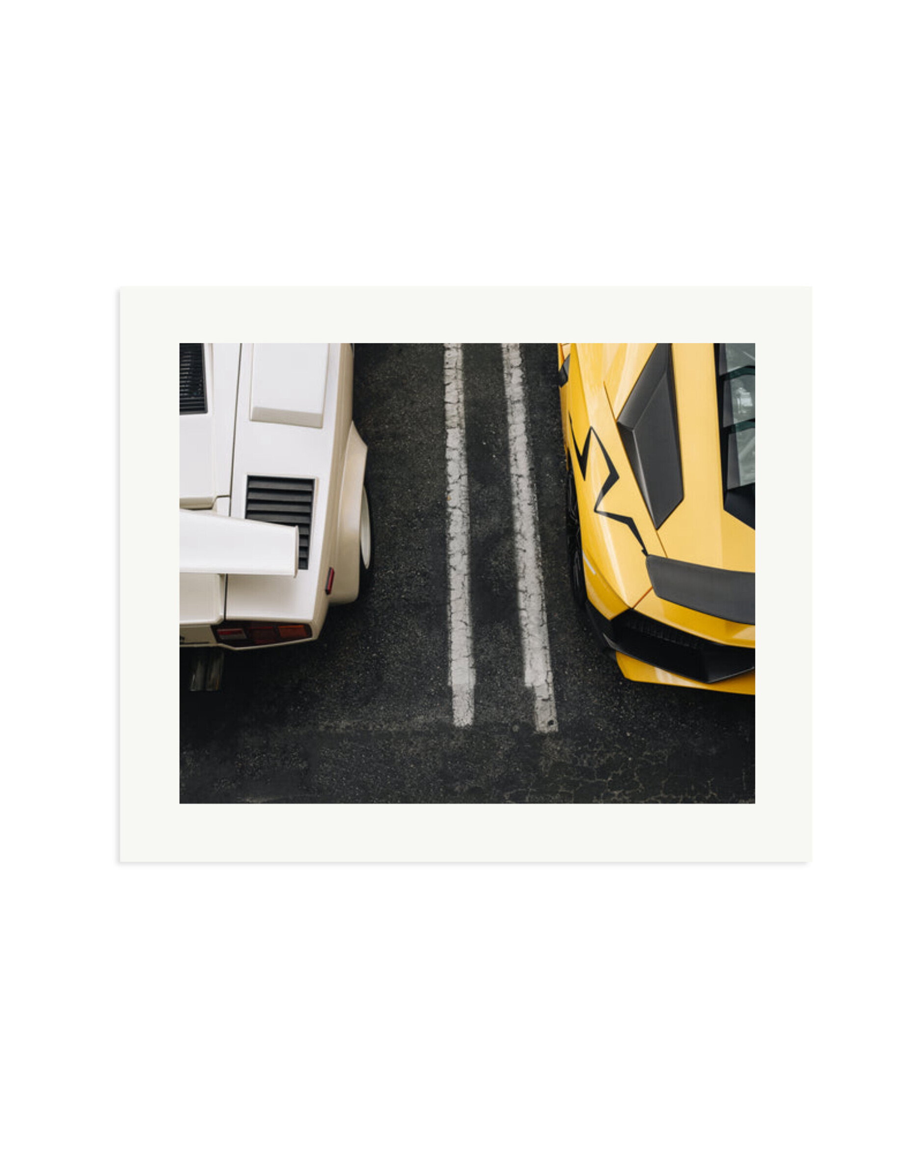 Lamborghini Countach and Aventador SV Print Only / Large