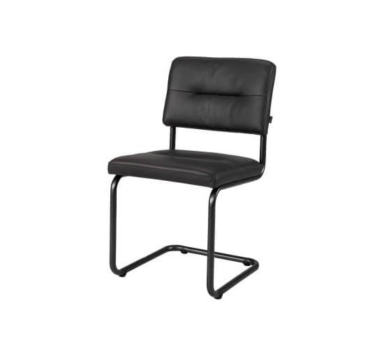 Caspian Dining Chair Leather Anthracite OUTLET