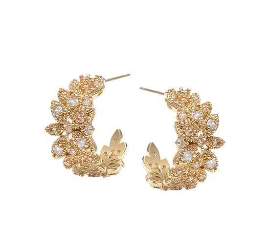 Gold - Laurel Hoops Earrings
