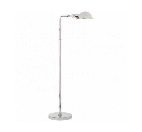 Polished Nickel - Fairfield Pharmacy Floor Lamp Polished Nickel