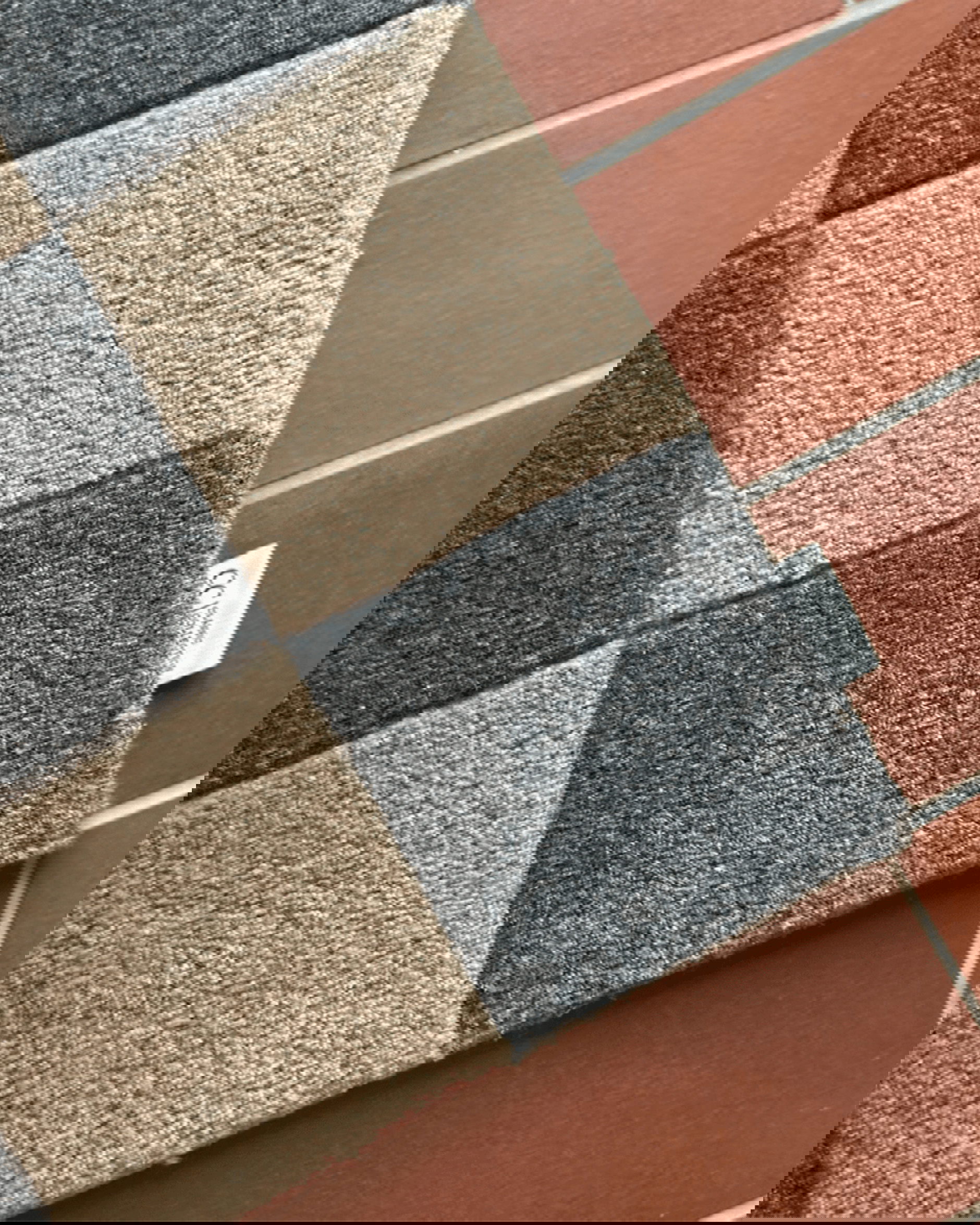 Doormat Square grey natural