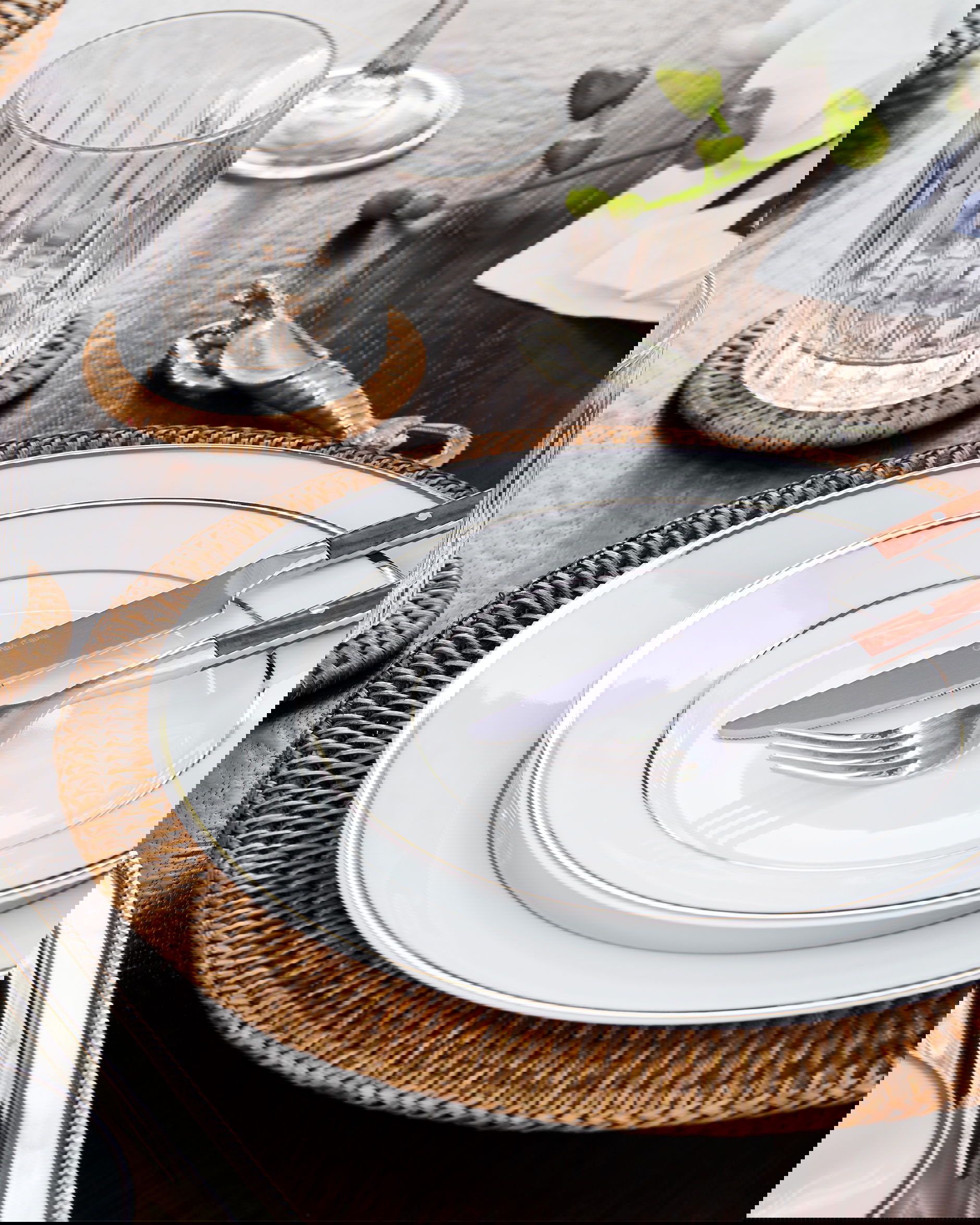 Ginger White tallrik vit