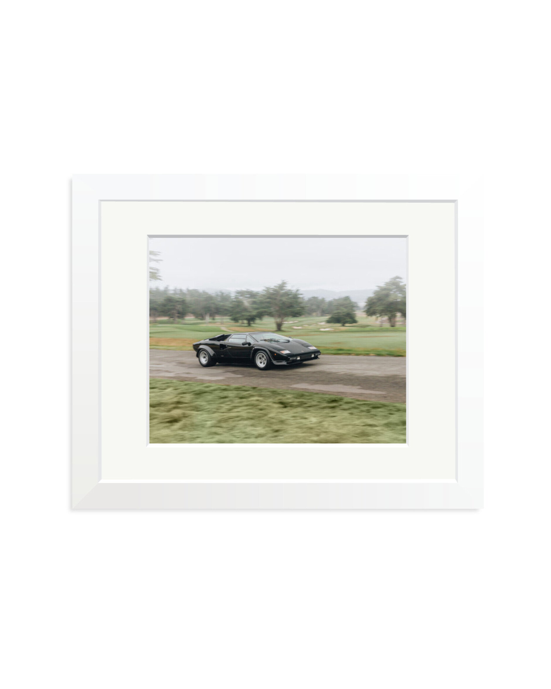 Black Lamborghini Countach White / Small