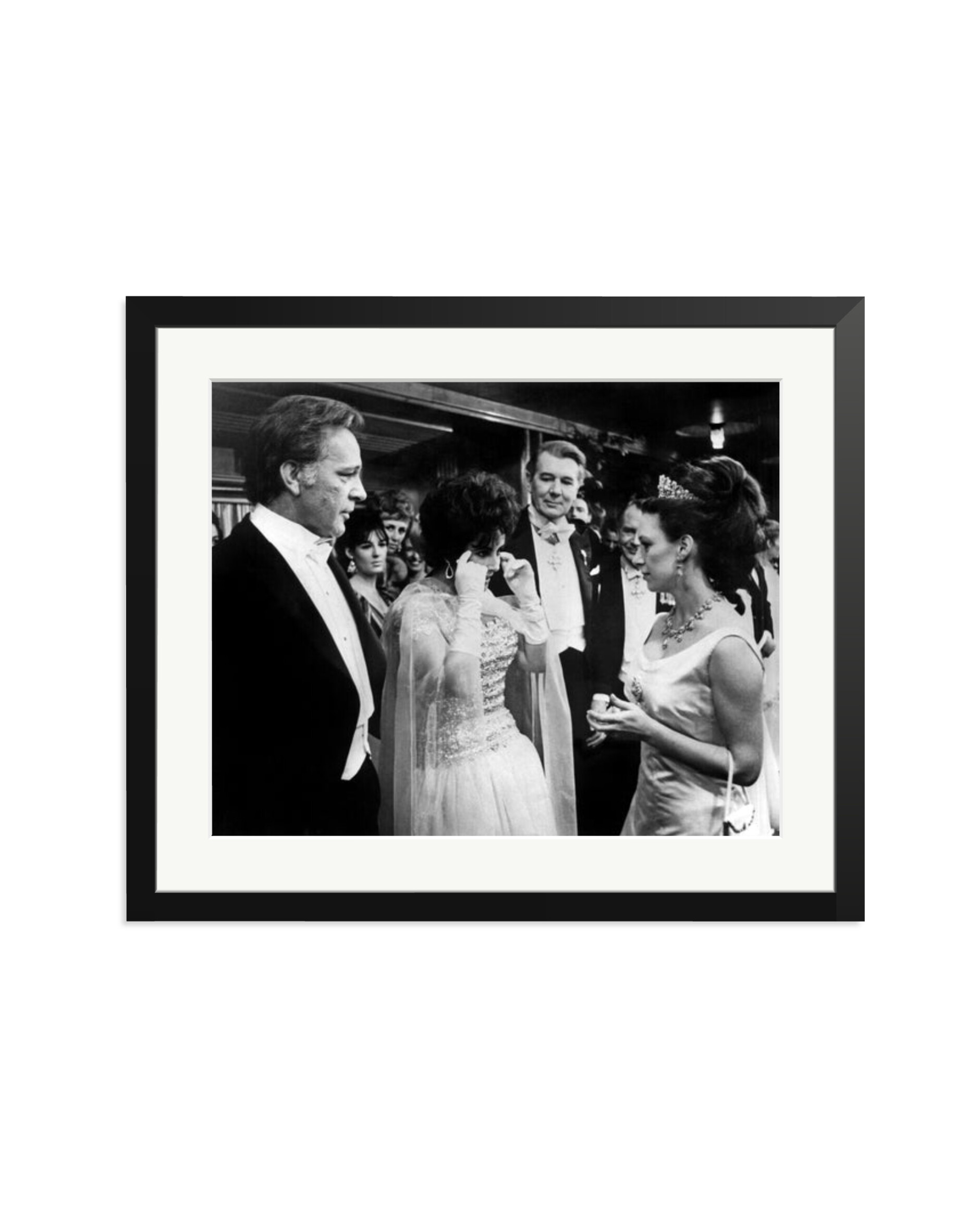Burton, Taylor and Princess Margaret Black / Large
