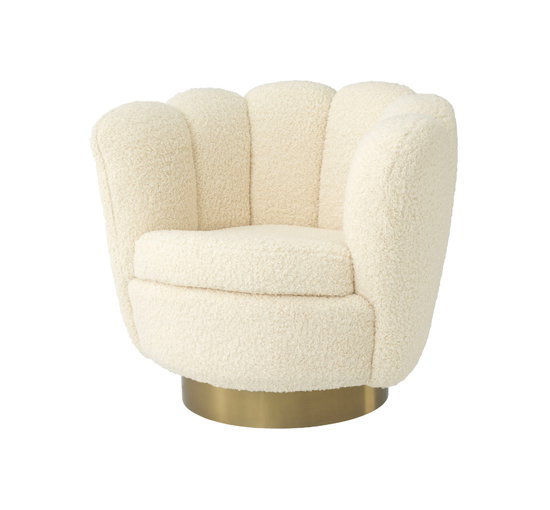 Mirage swivel fåtölj faux shearling
