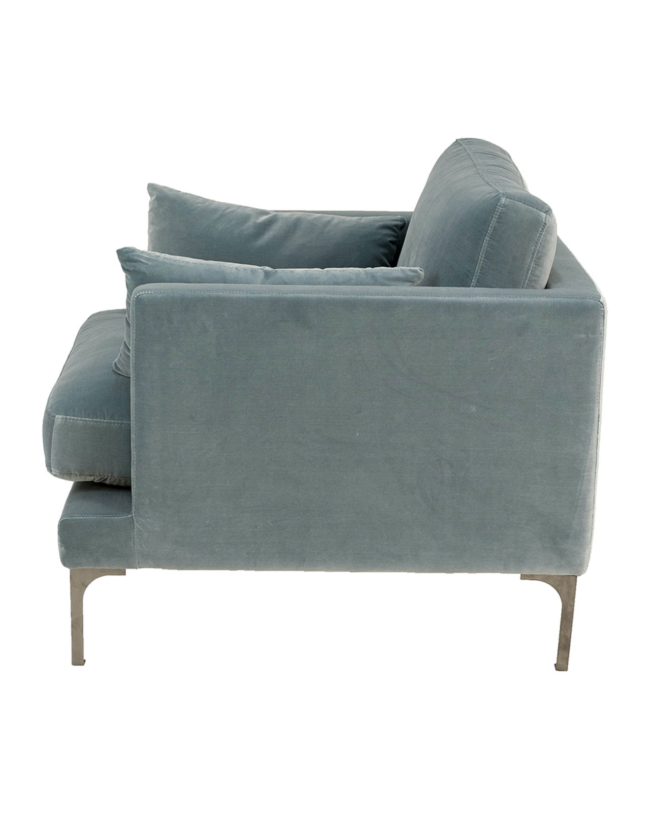 Bonham fåtölj artic blue/mässing