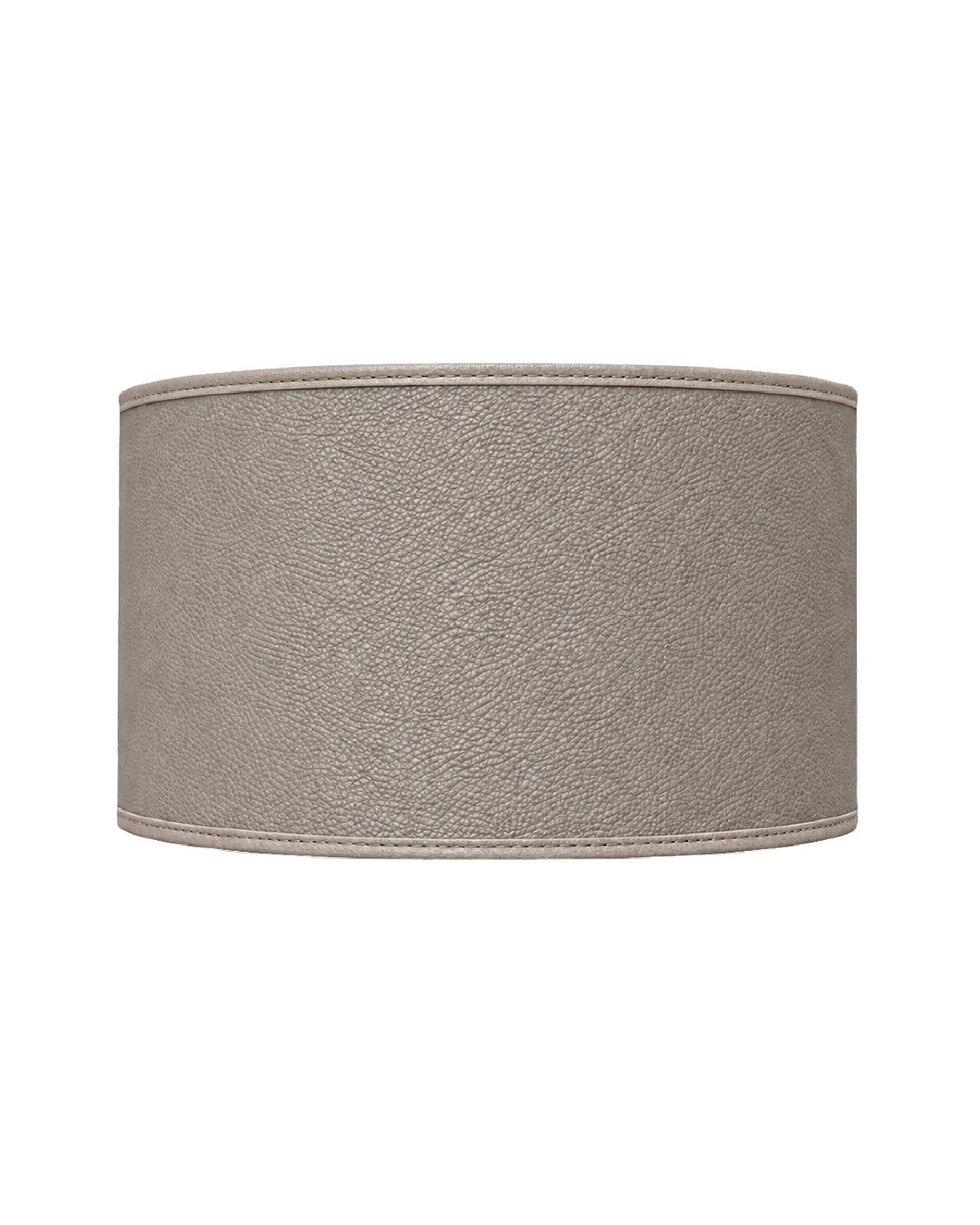 Cylinder lampshade leather brown