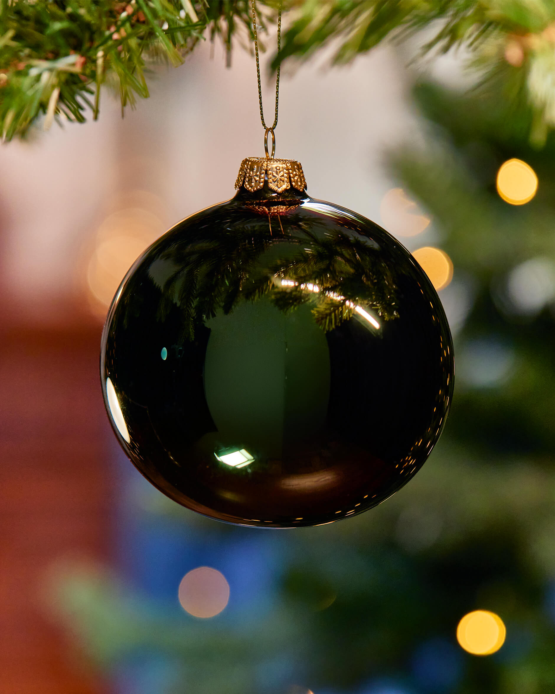 Esther Weihnachtskugel grau 4er-Pack