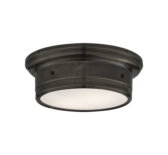 null - Small Siena Flush Mount Polished Nickel