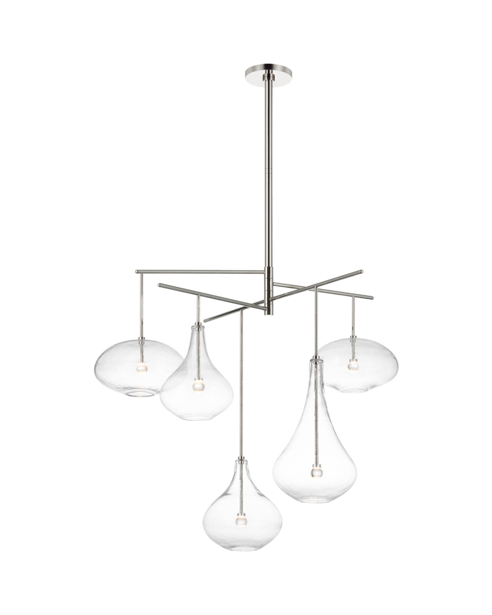 Lomme XL Chandelier Polished Nickel