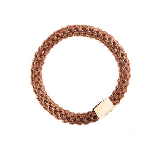 null - Fat Hair Tie hårstrikk camel