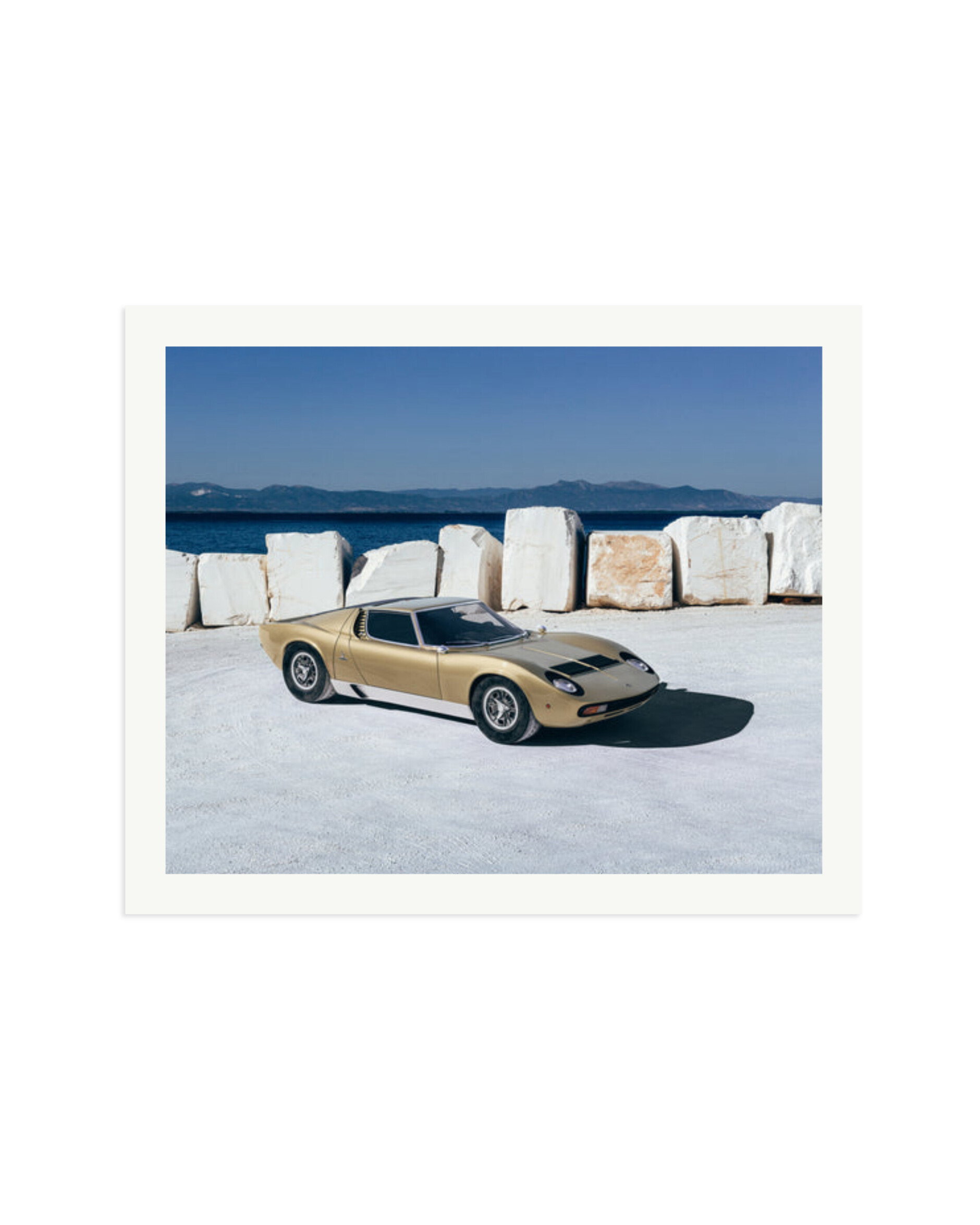 Lamborghini Miura in Greece Print Only / XXL