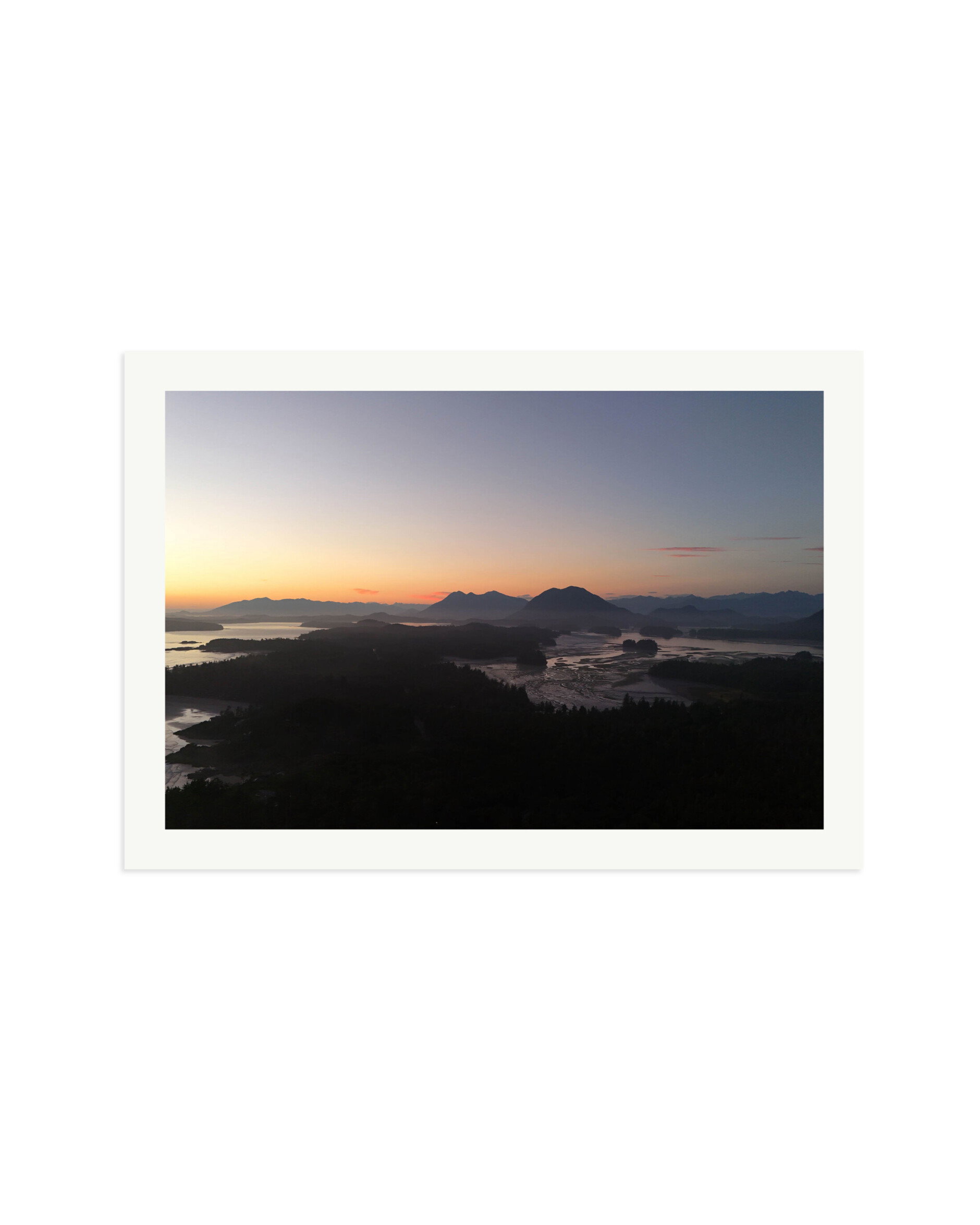 Inlets at last light Print Only / XXL