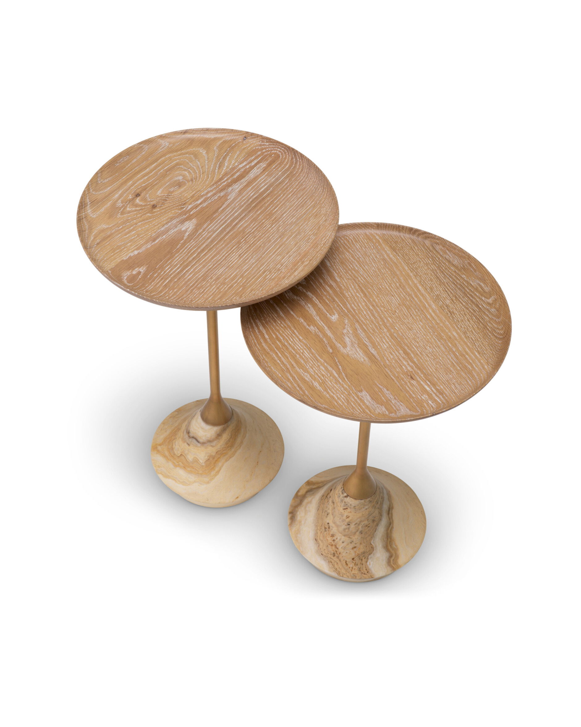 Puglia sidobord beige 2-set