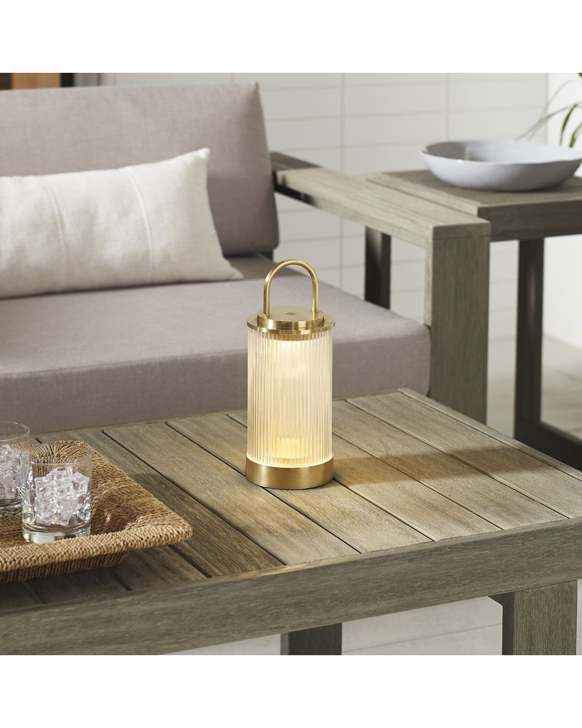 Tawa bordslampa uppladdningsbar mässing