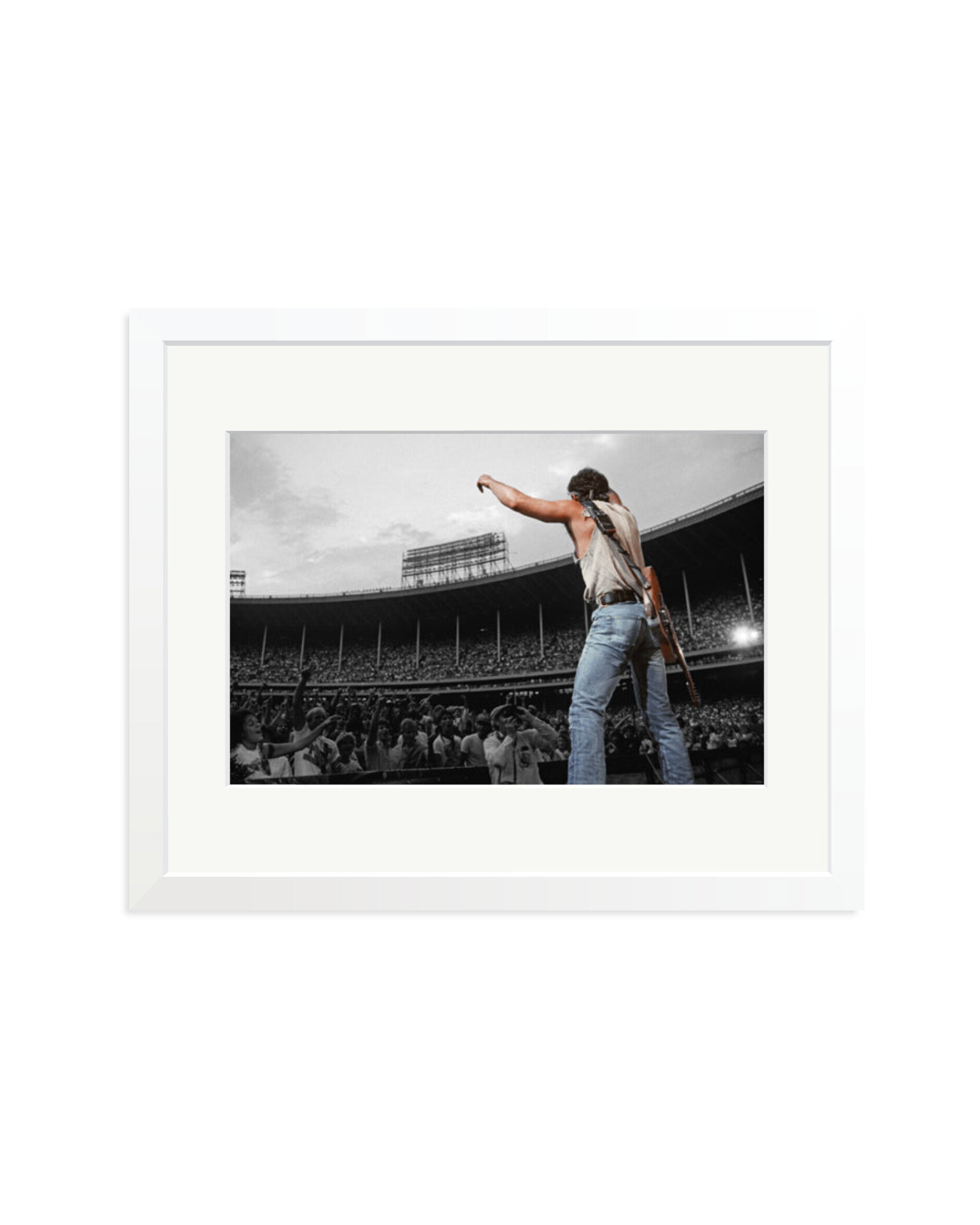 Bruce Springsteen at Cleveland Stadium 1985 White / Medium