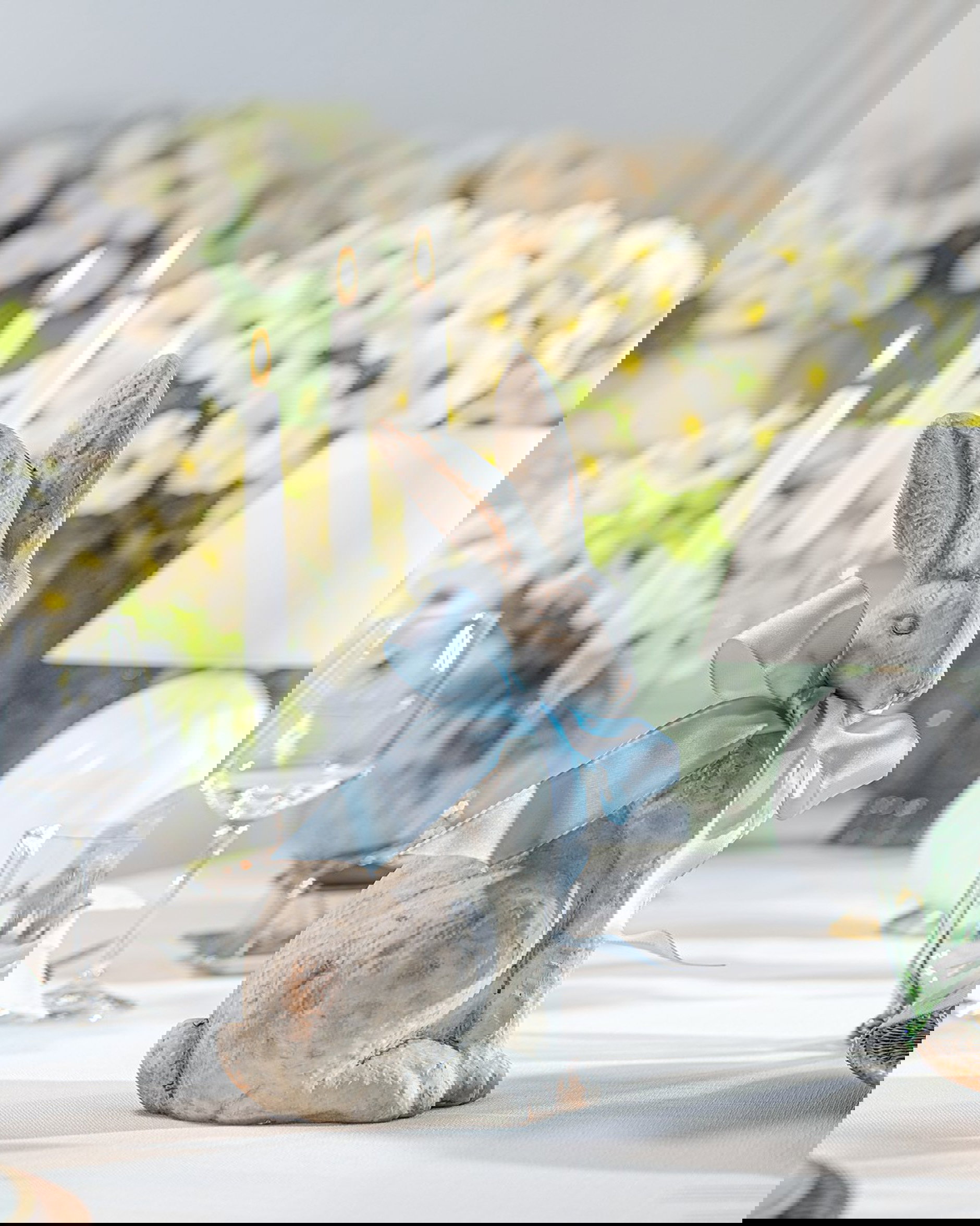 Satinband ljusblå 8,2m