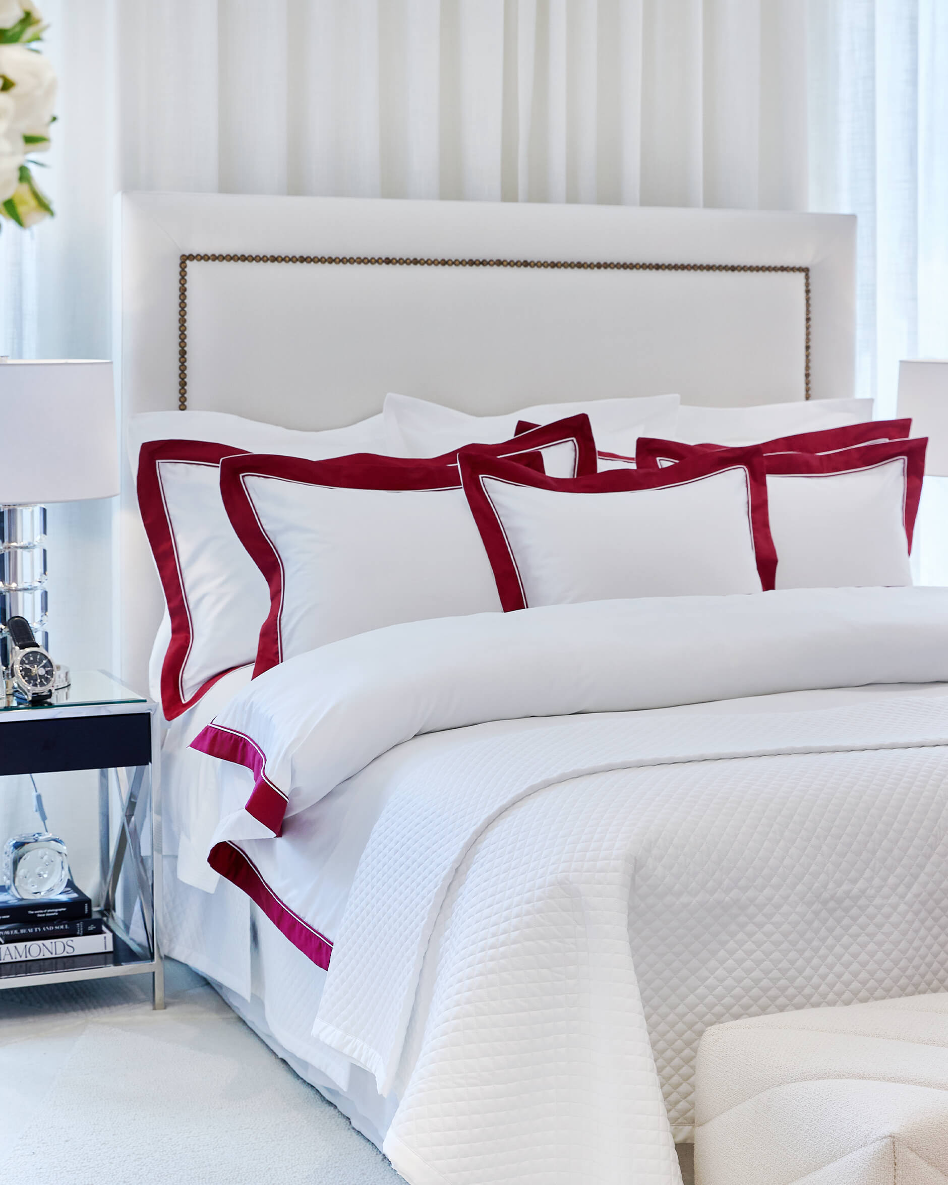 Como påslakan vit/röd