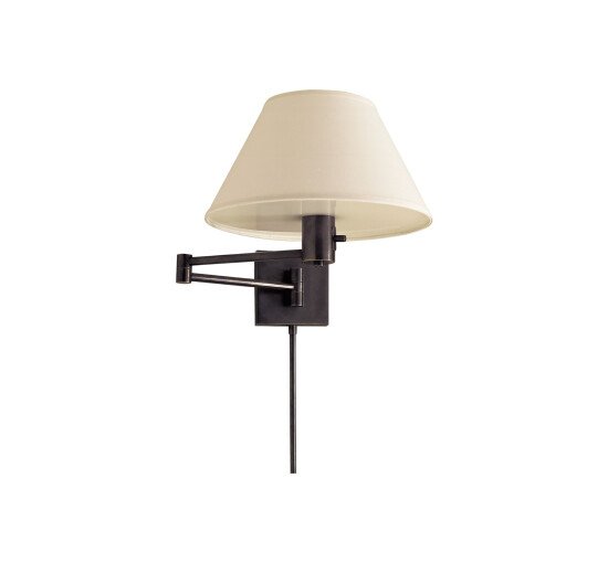 null - Classic Swing Arm Wall Lamp Bronze
