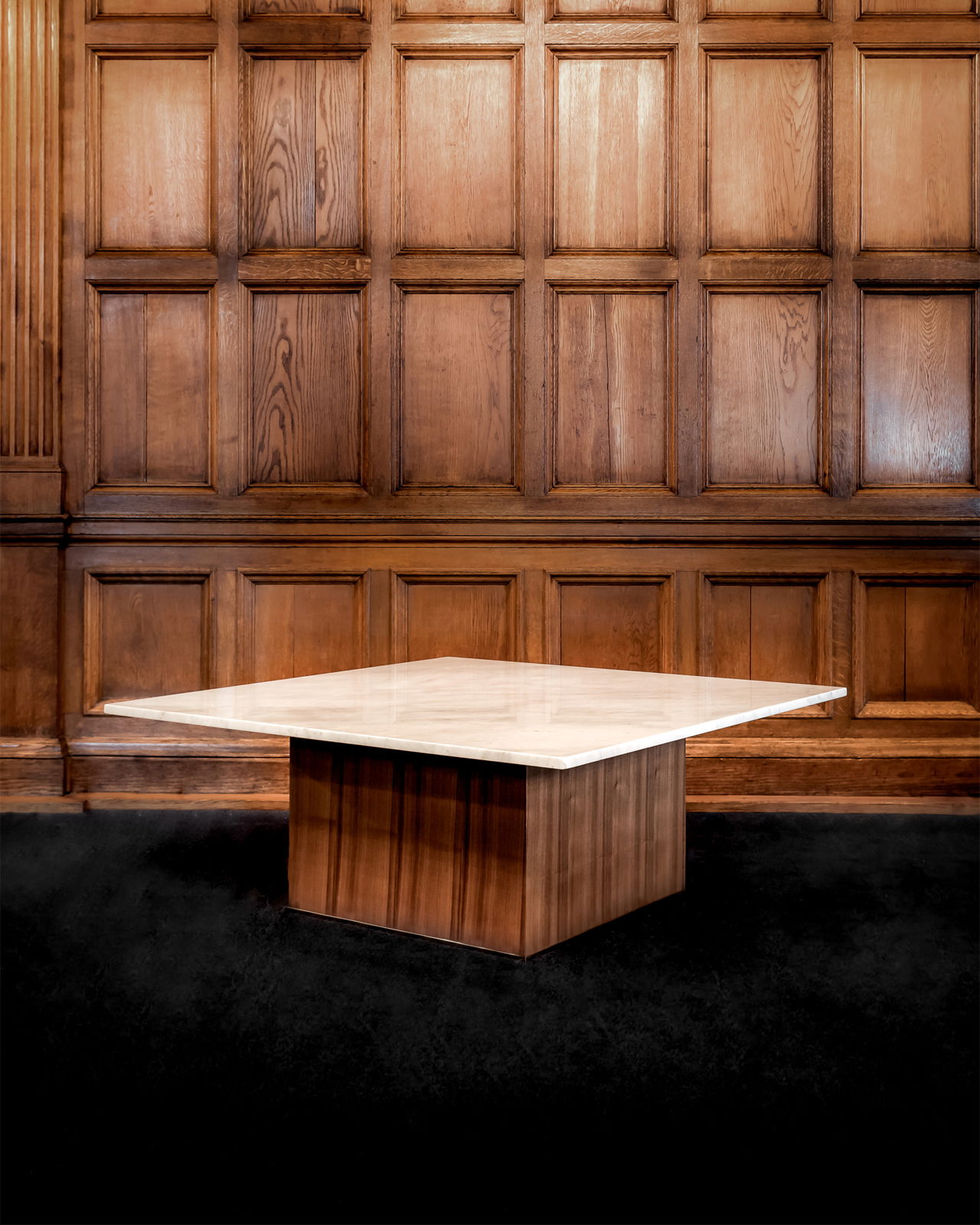 Delano soffbord kvadrat valnöt