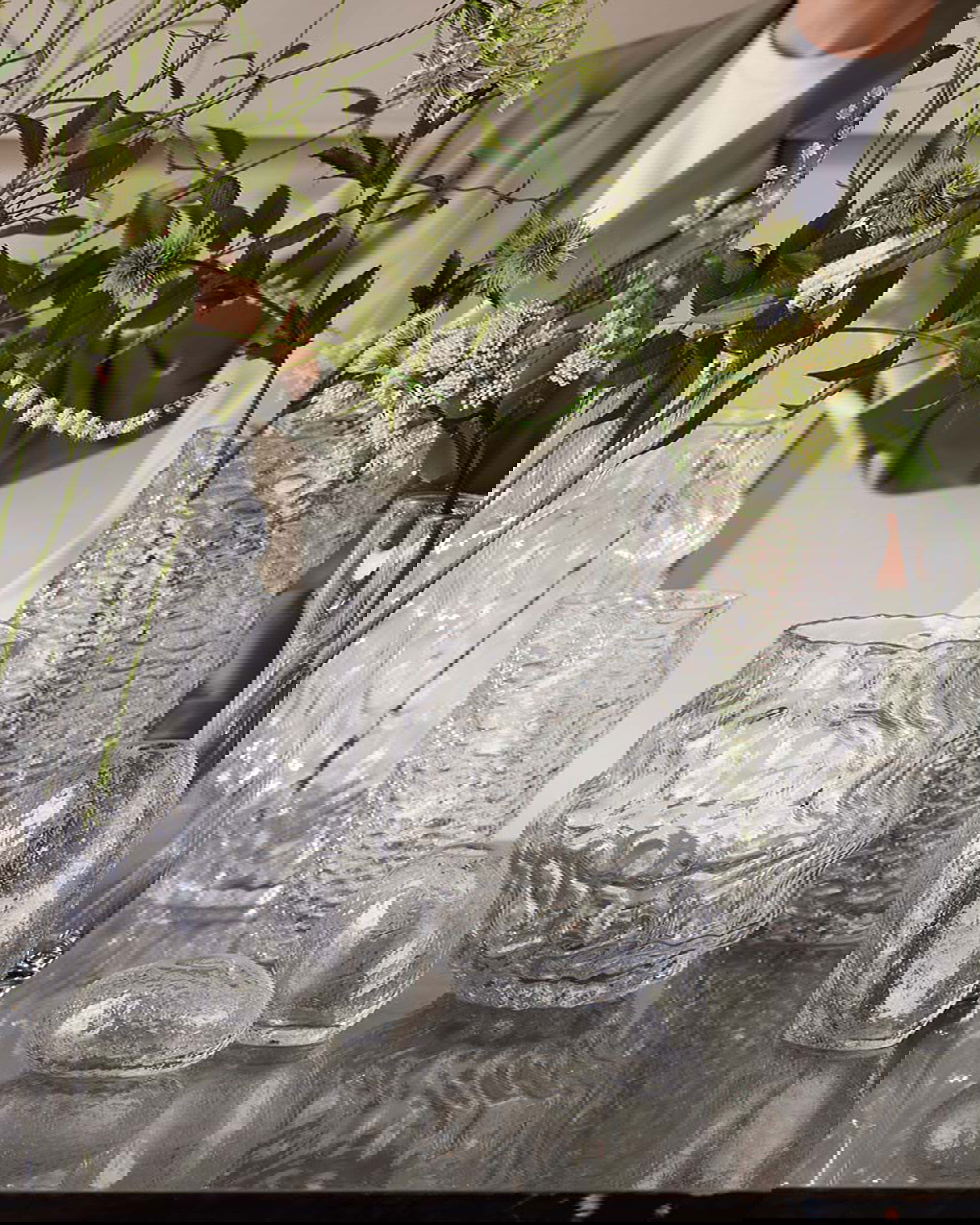 Zoey vaas helder glas