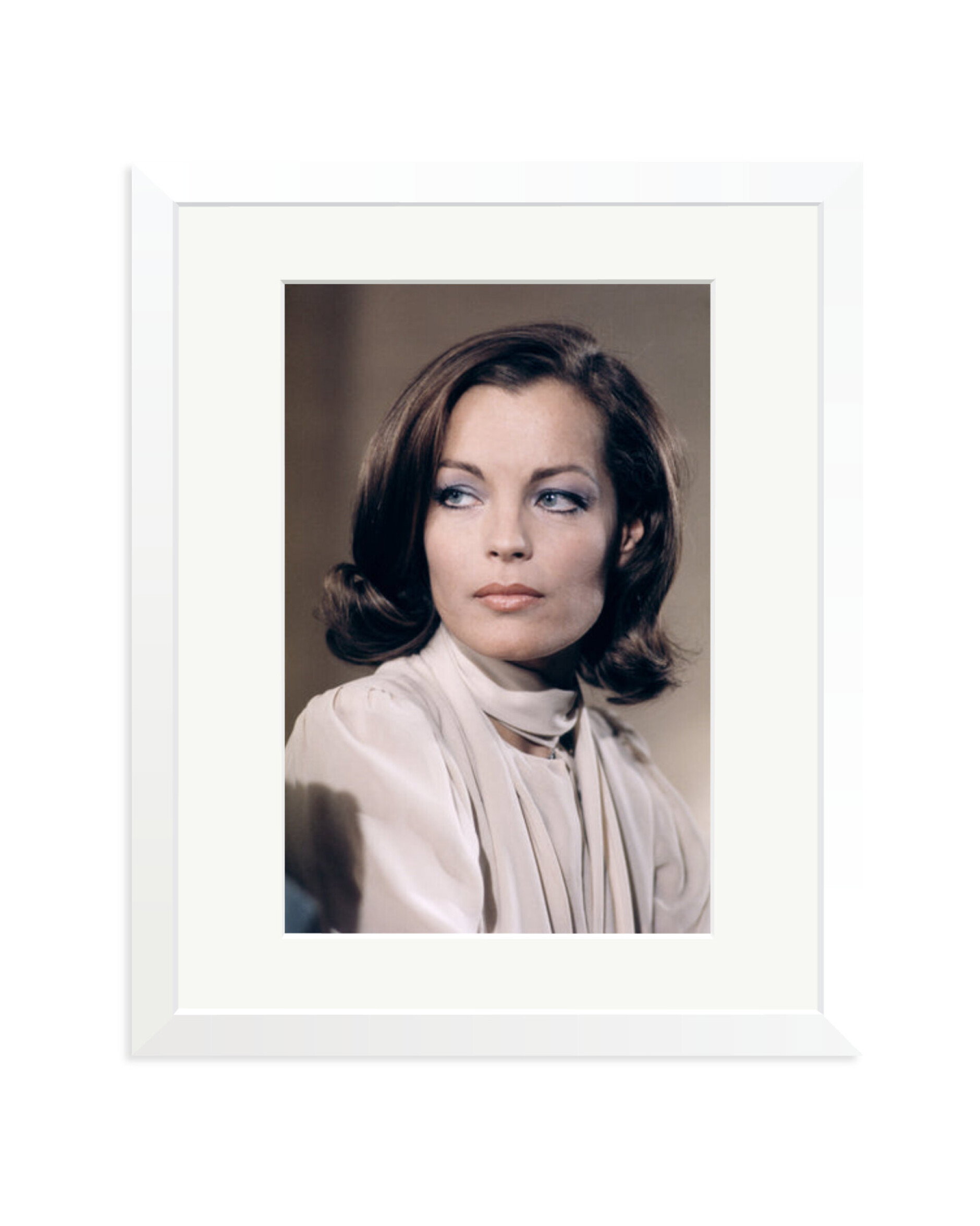 Romy Schneider on Set White / Medium