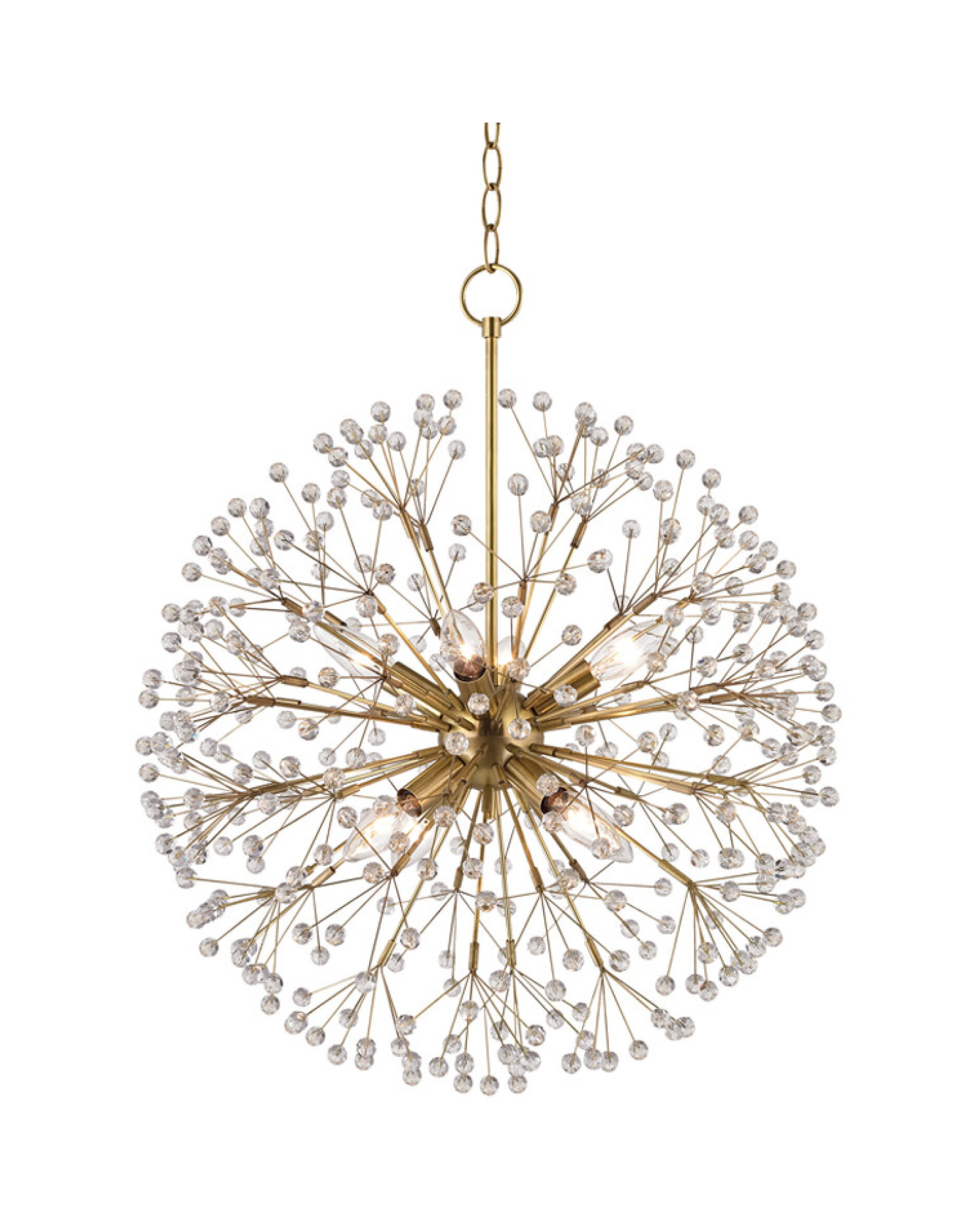 Dunkirk Chandelier Aged Brass