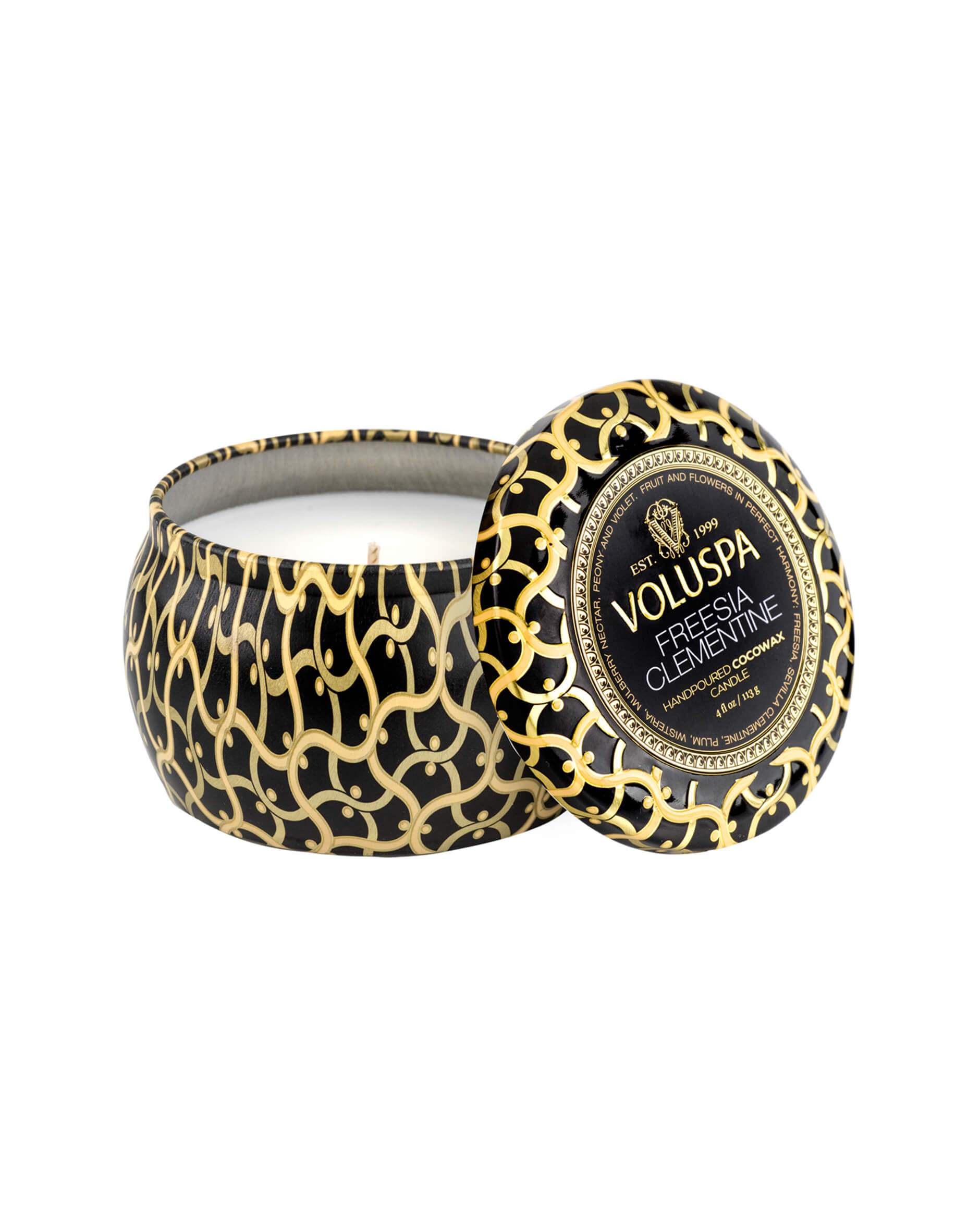 Freesia Clementine Scented Candle Single Wick