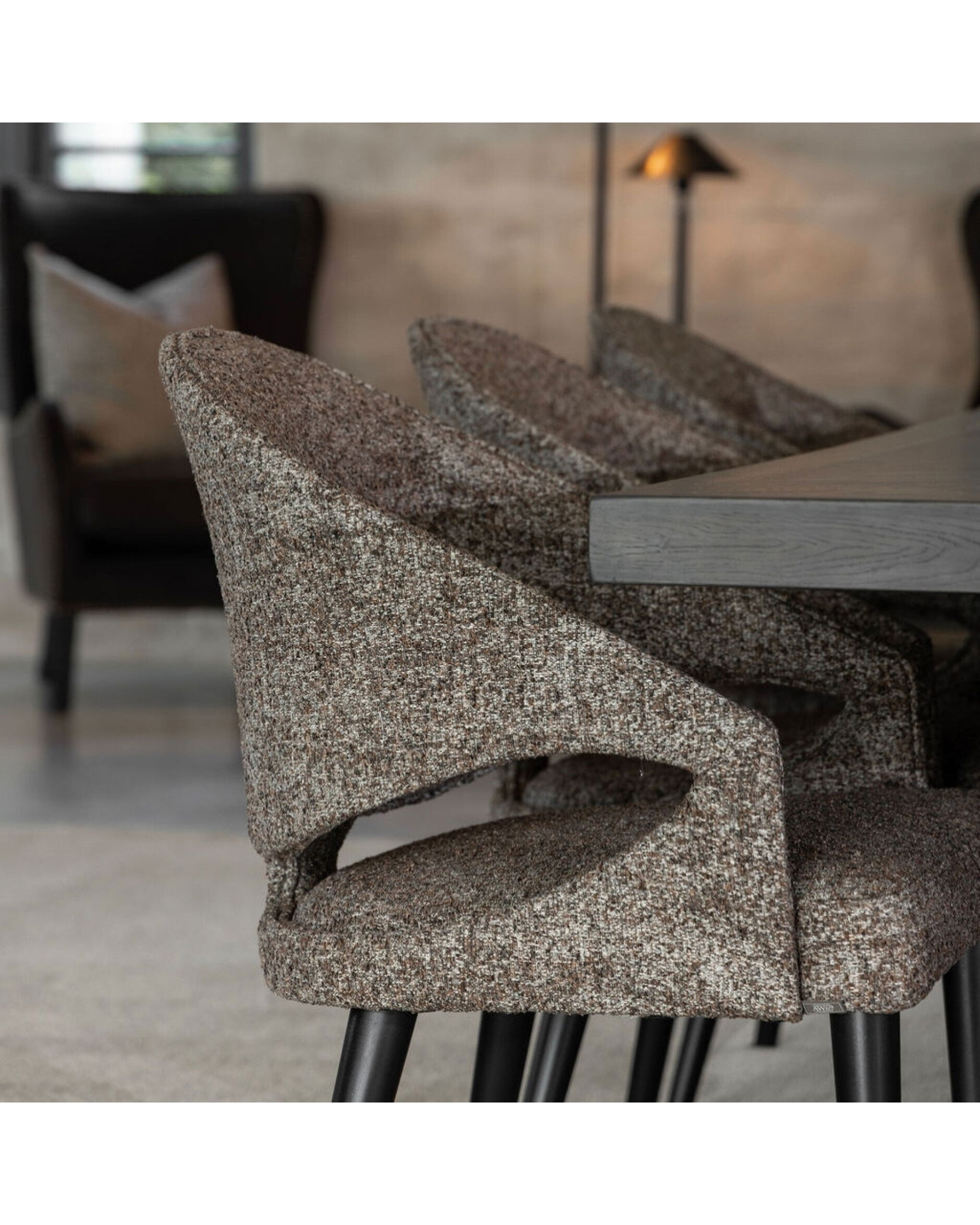 Vance Dining Armchair Bronzo Brown