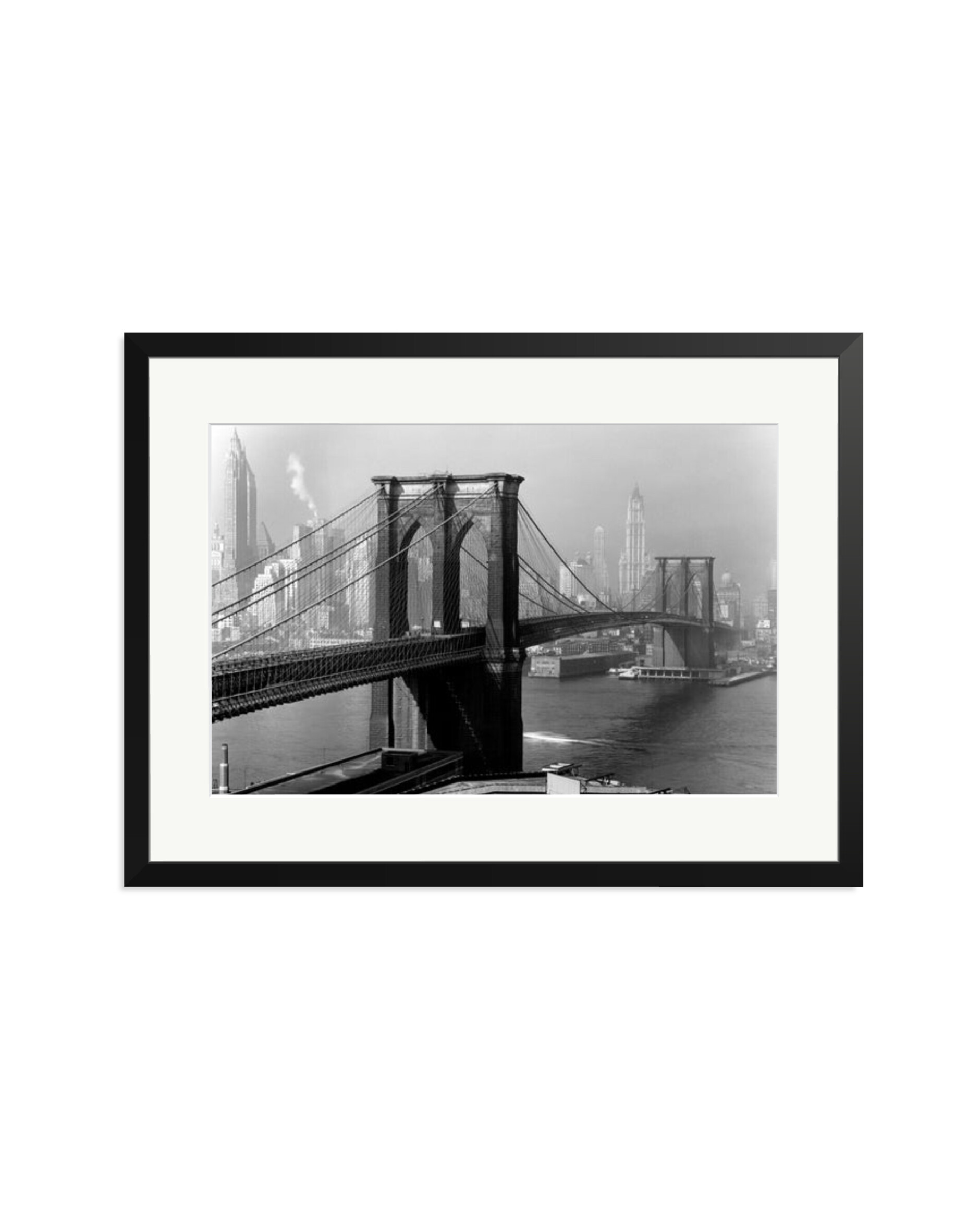 Brooklyn Bridge by Day Black / XL