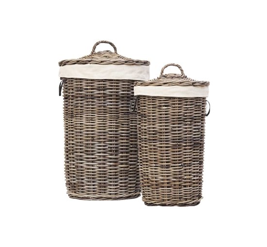 Kubu Laundry Basket Rattan 2-set
